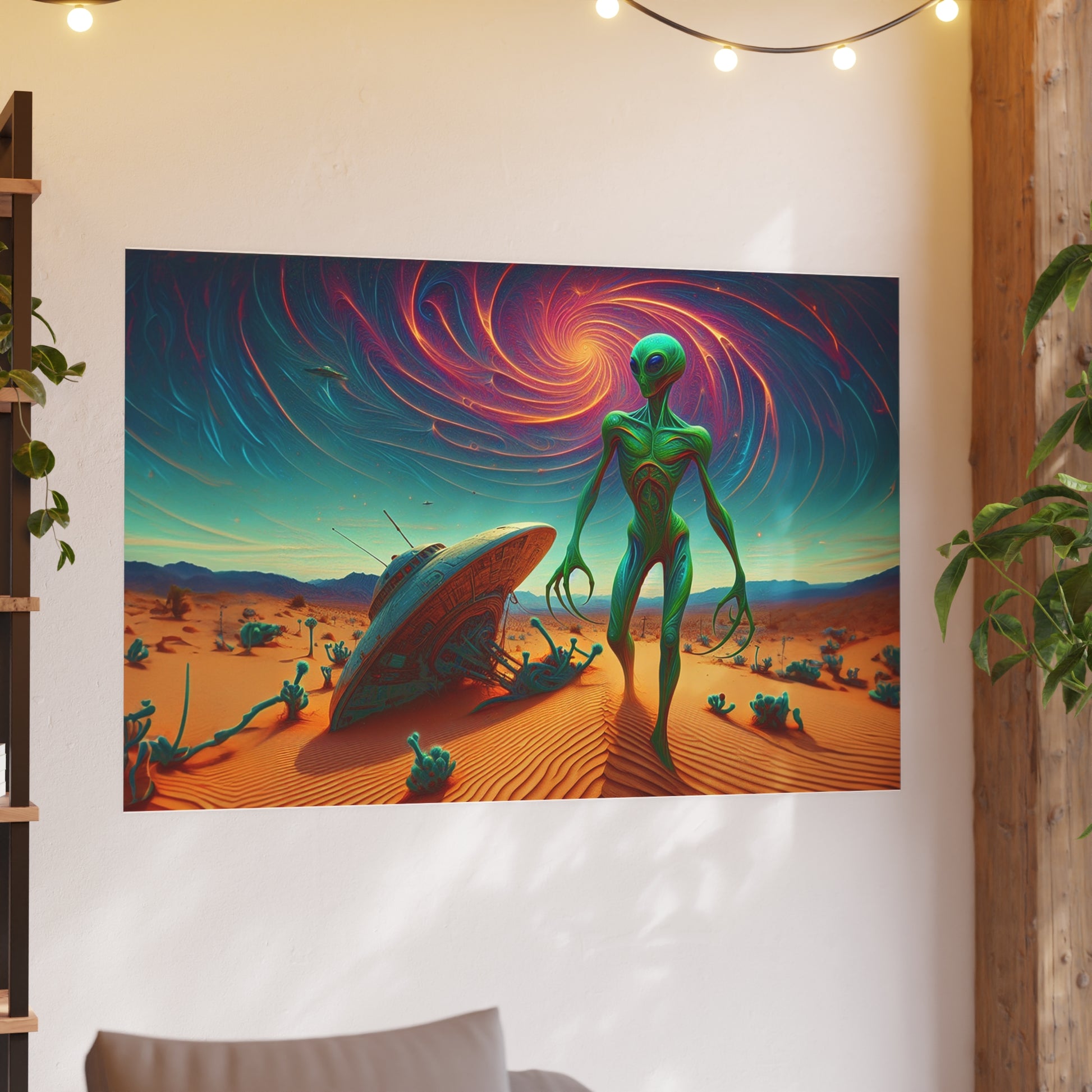 UFO Crash Satin and Archival Matte Poster