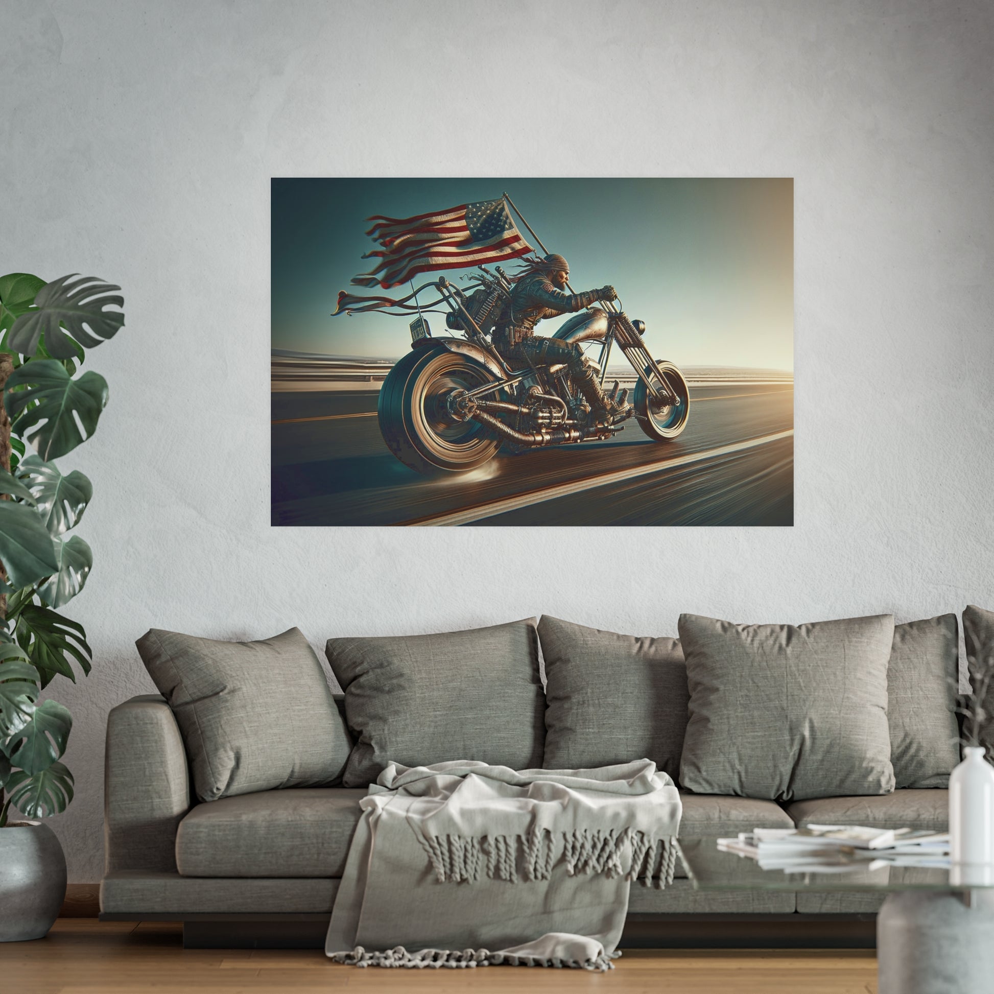 American Biker-Satin and Archival Matte Poster