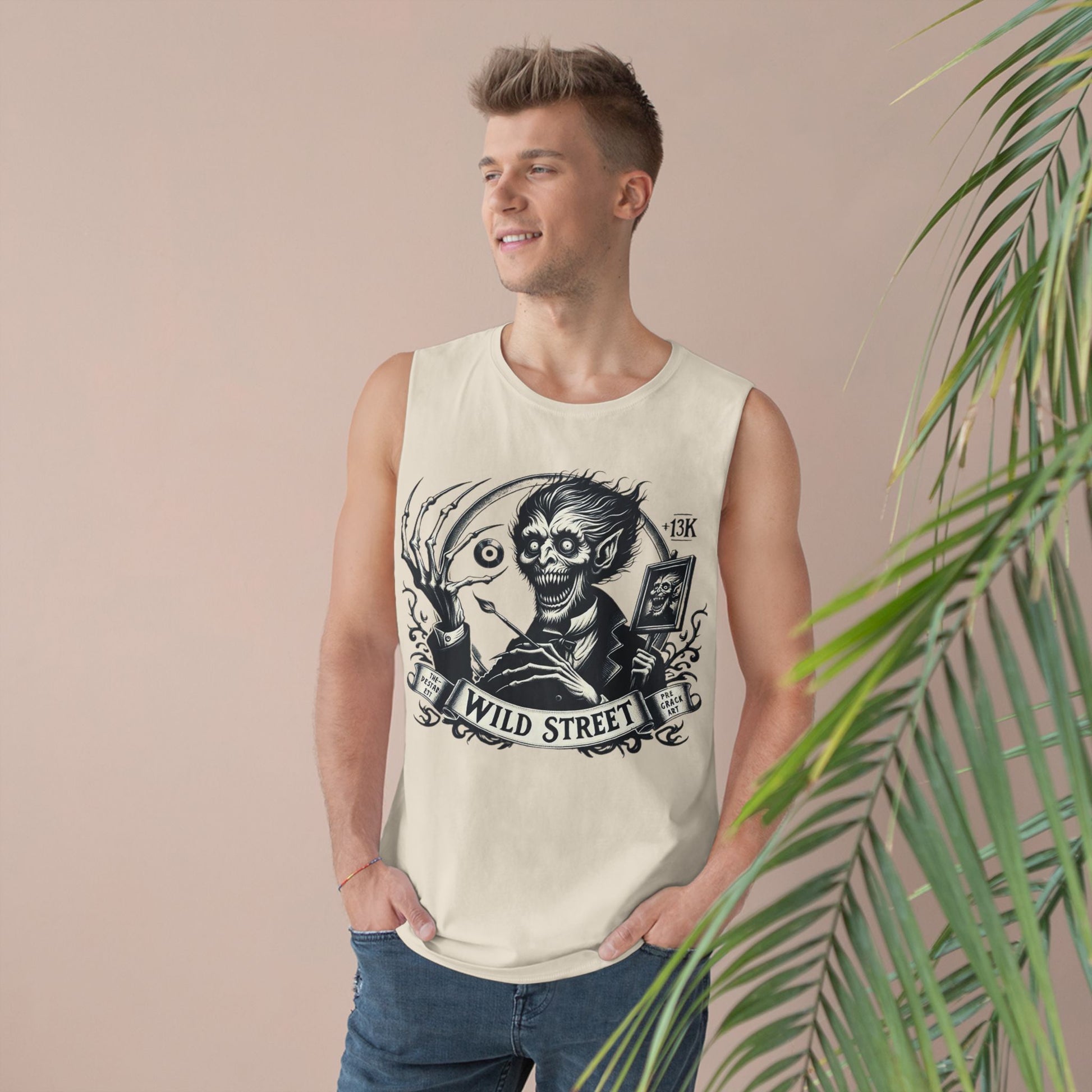 Crazy Wild Street Sleeveless Tee-Wild Street Graphic Tank Top, Gothic Style Apparel