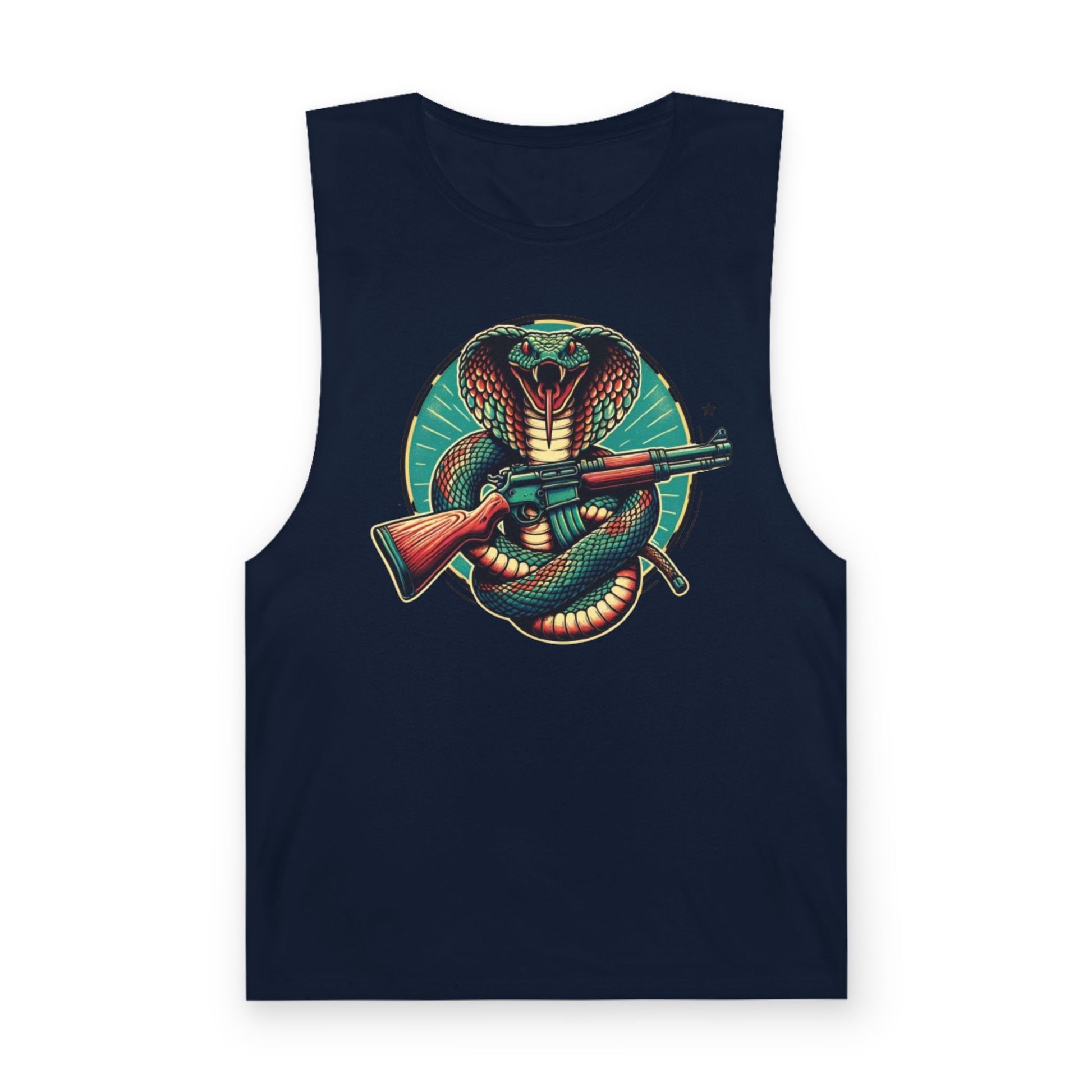 Vintage Cobra with Assault Rifle Graphic Tank Top