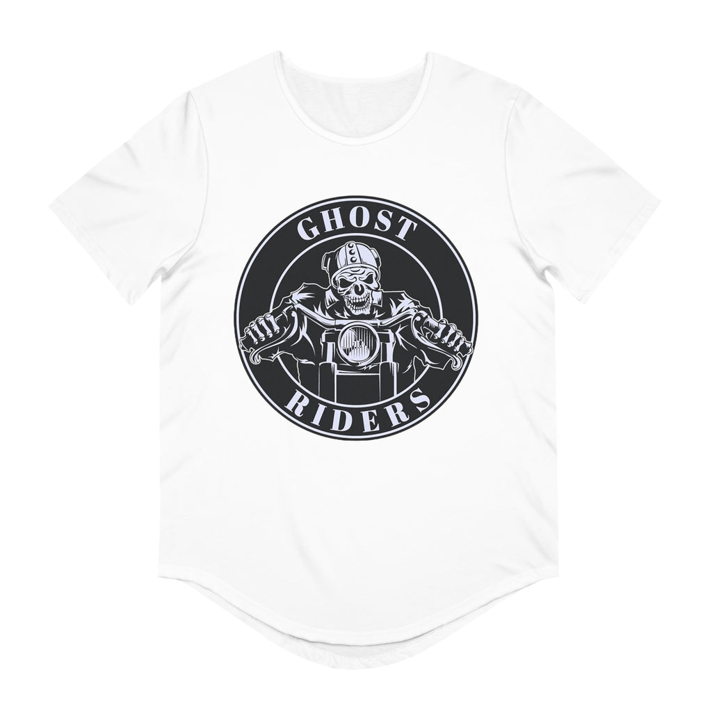 GHOST RIDERS Men's Jersey Curved Hem Tee