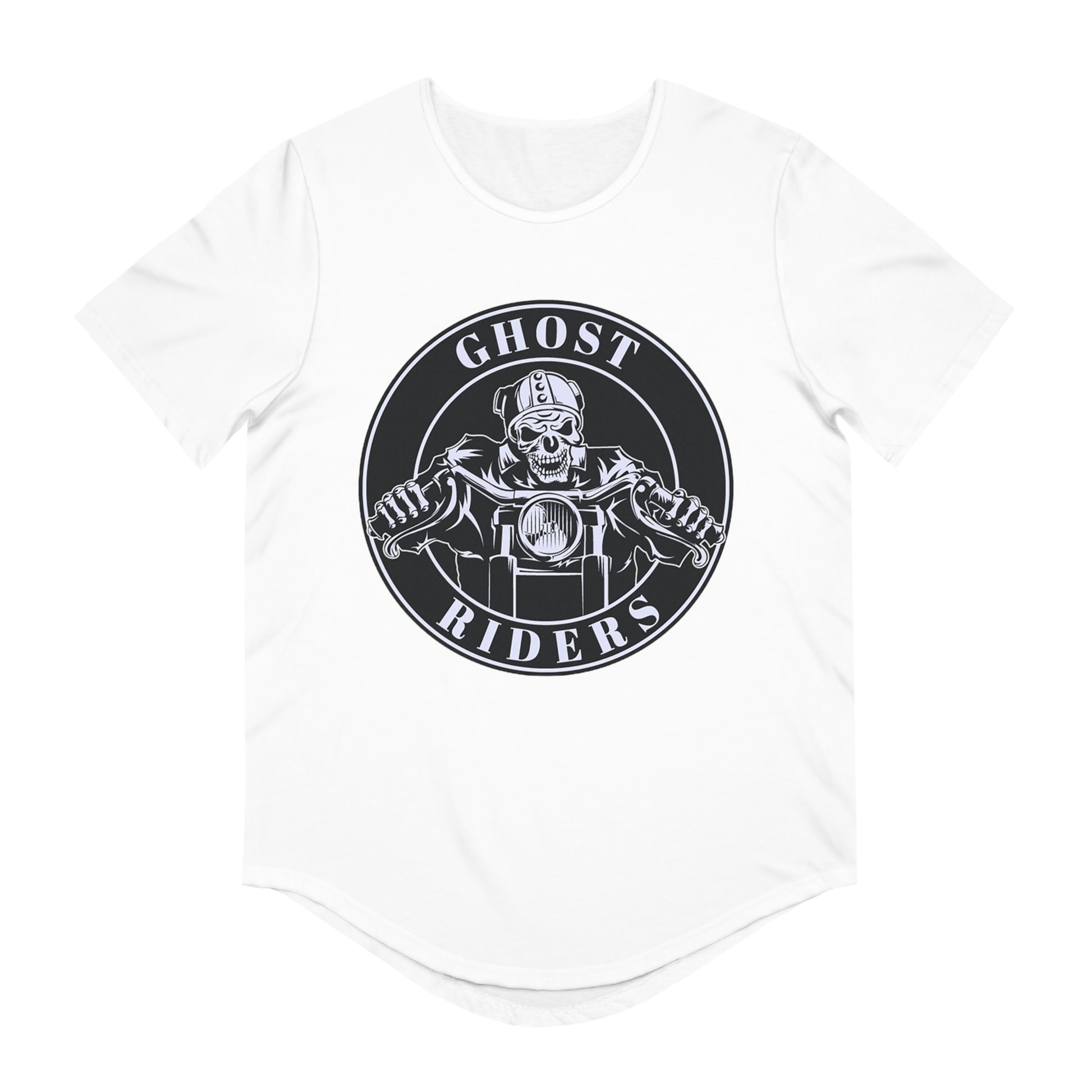GHOST RIDERS Men's Jersey Curved Hem Tee