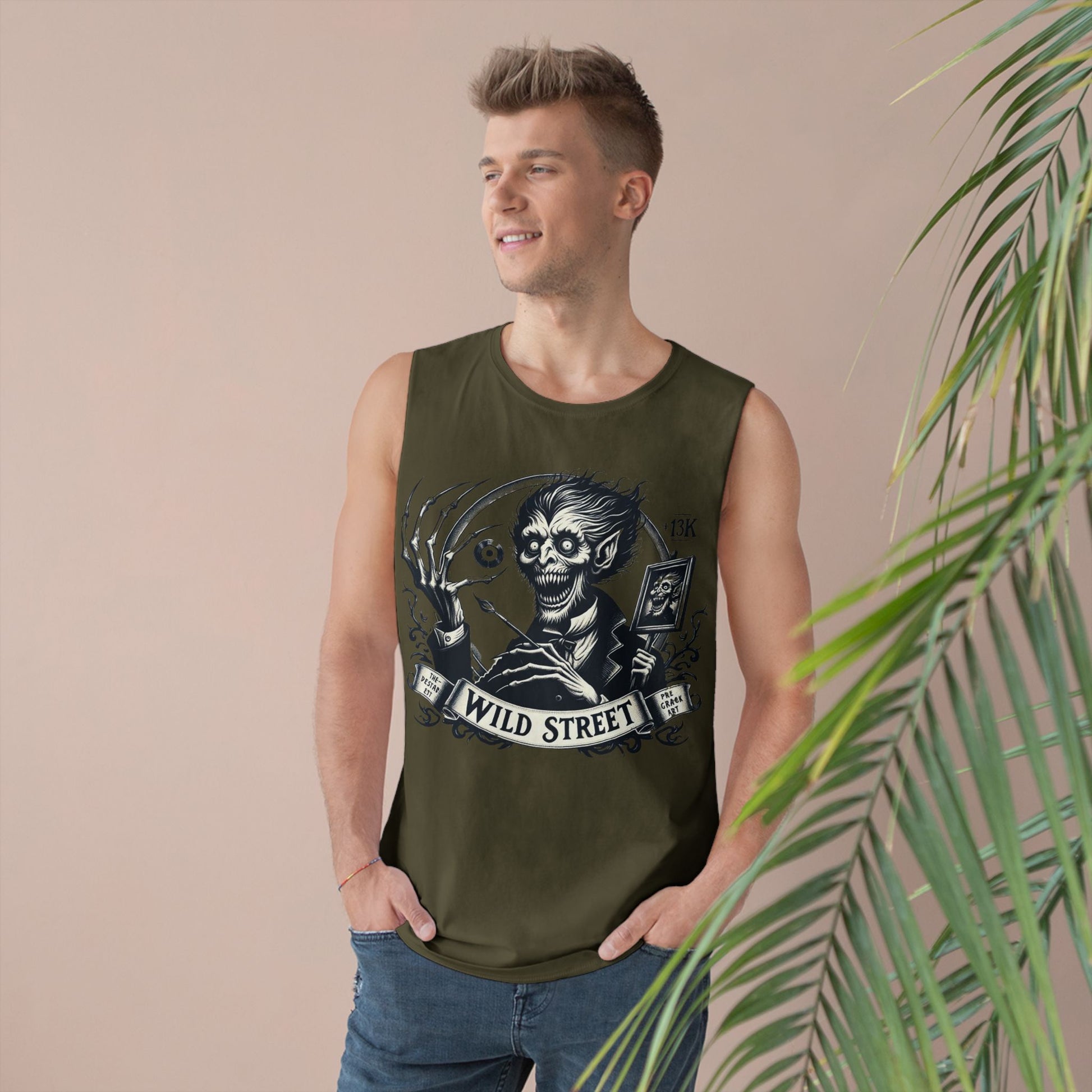 Crazy Wild Street Sleeveless Tee-Wild Street Graphic Tank Top, Gothic Style Apparel