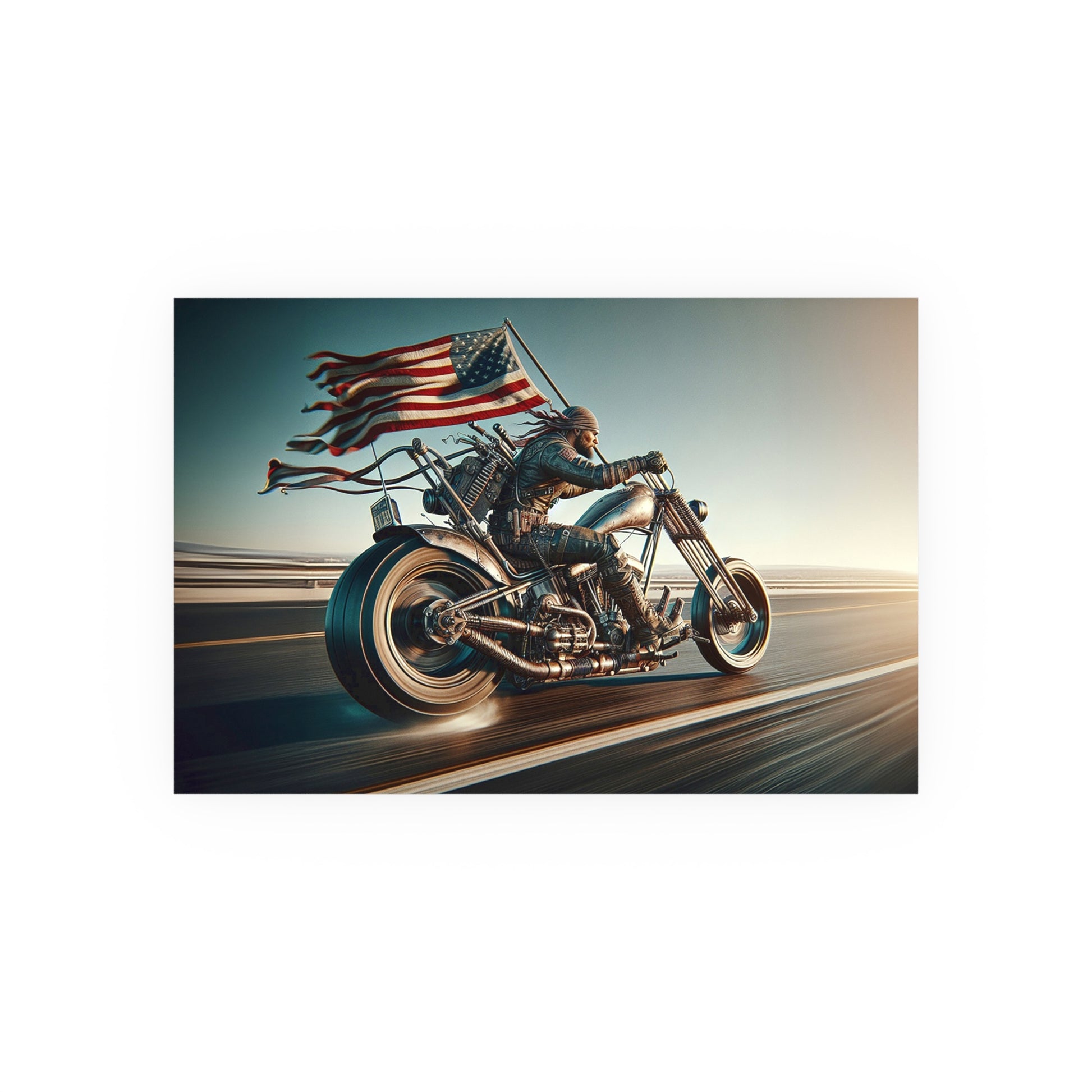 American Biker-Satin and Archival Matte Poster