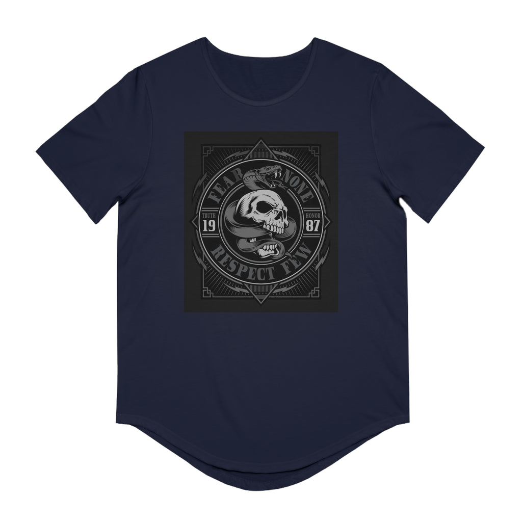 Fear None-Men's Jersey Curved Hem Tee