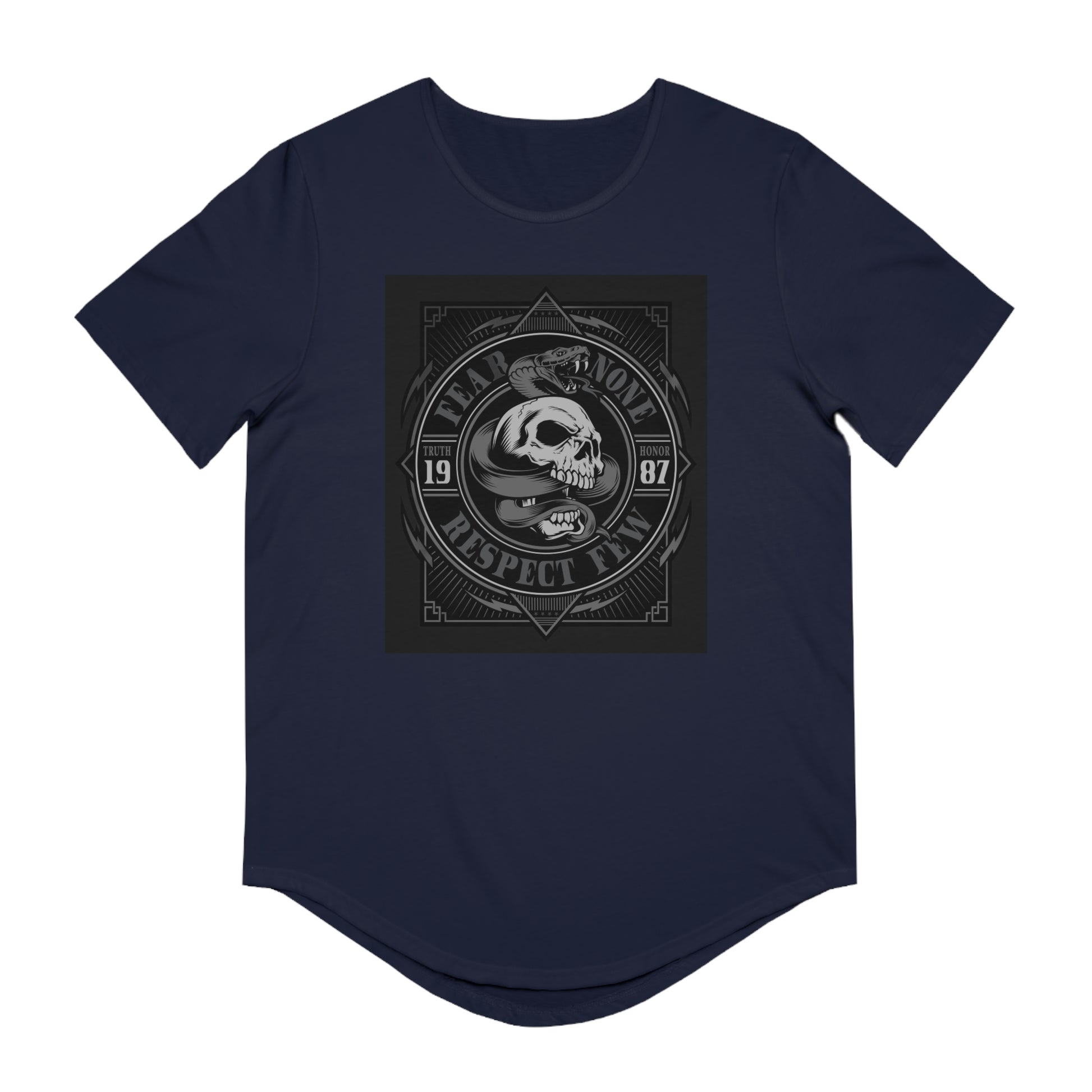 Fear None-Men's Jersey Curved Hem Tee