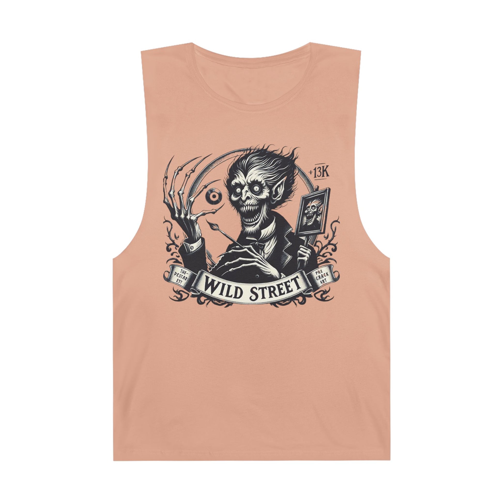 Crazy Wild Street Sleeveless Tee-Wild Street Graphic Tank Top, Gothic Style Apparel
