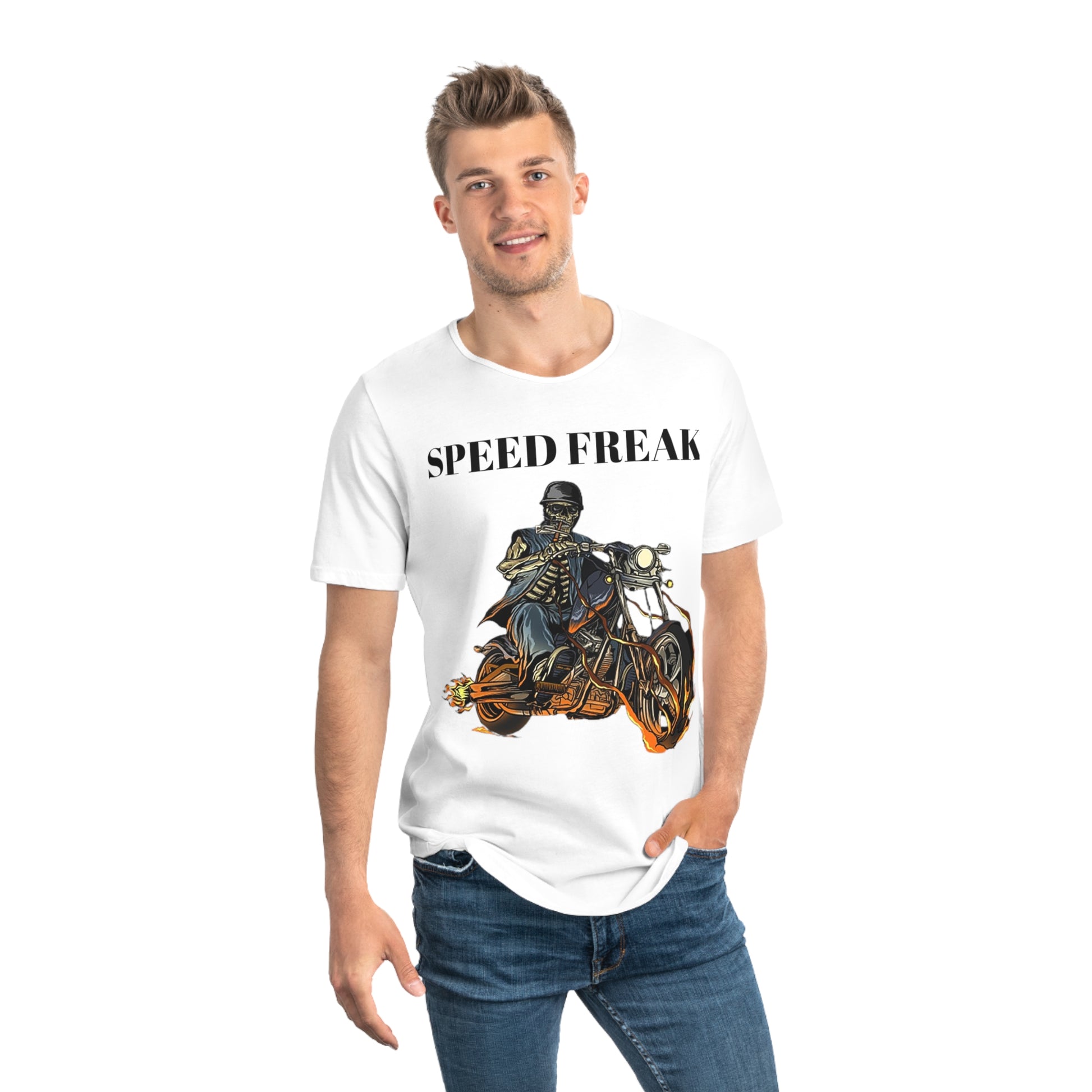 Speed Freak Men's Jersey Curved Hem Tee