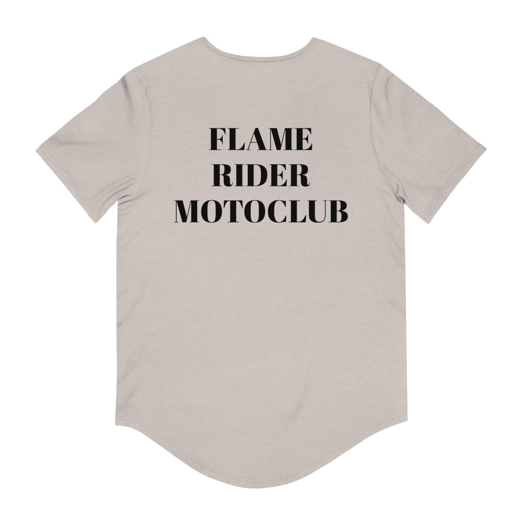 Flame Riders Moto Club Men's Jersey Curved Hem Tee