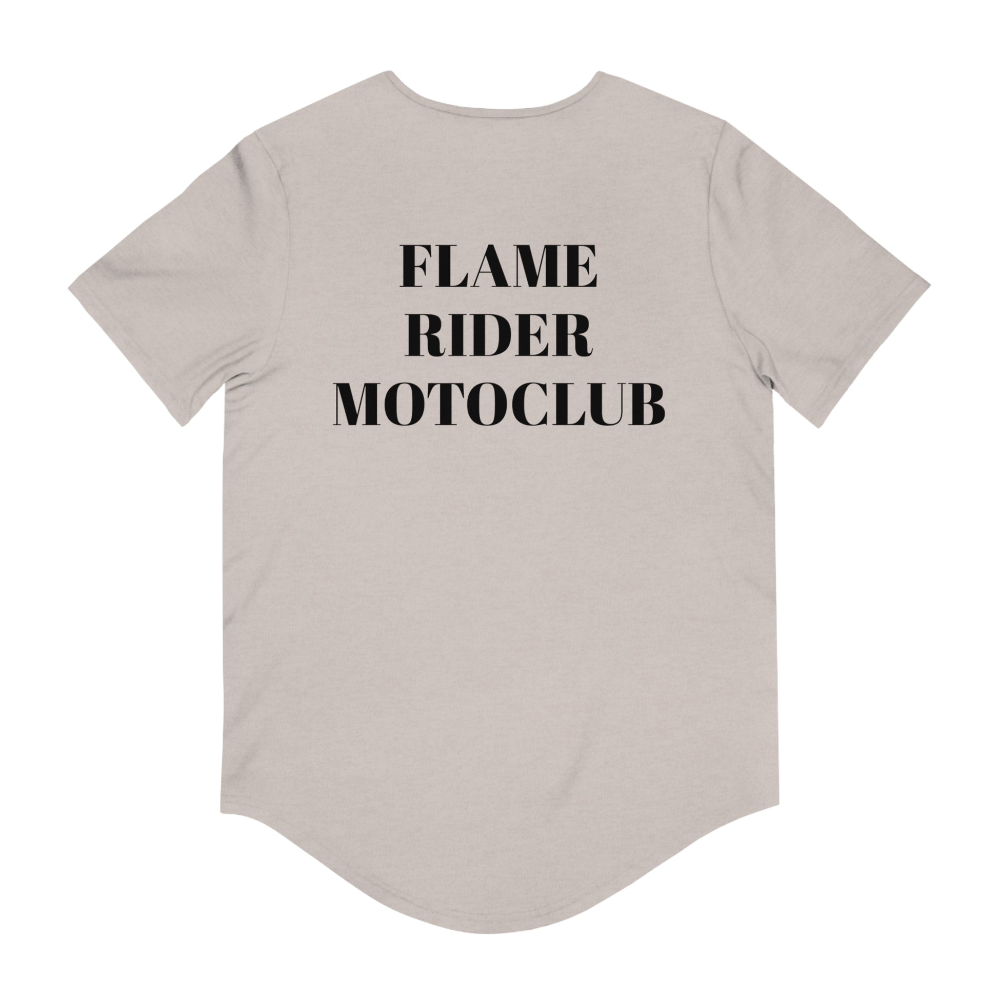 Flame Riders Moto Club Men's Jersey Curved Hem Tee