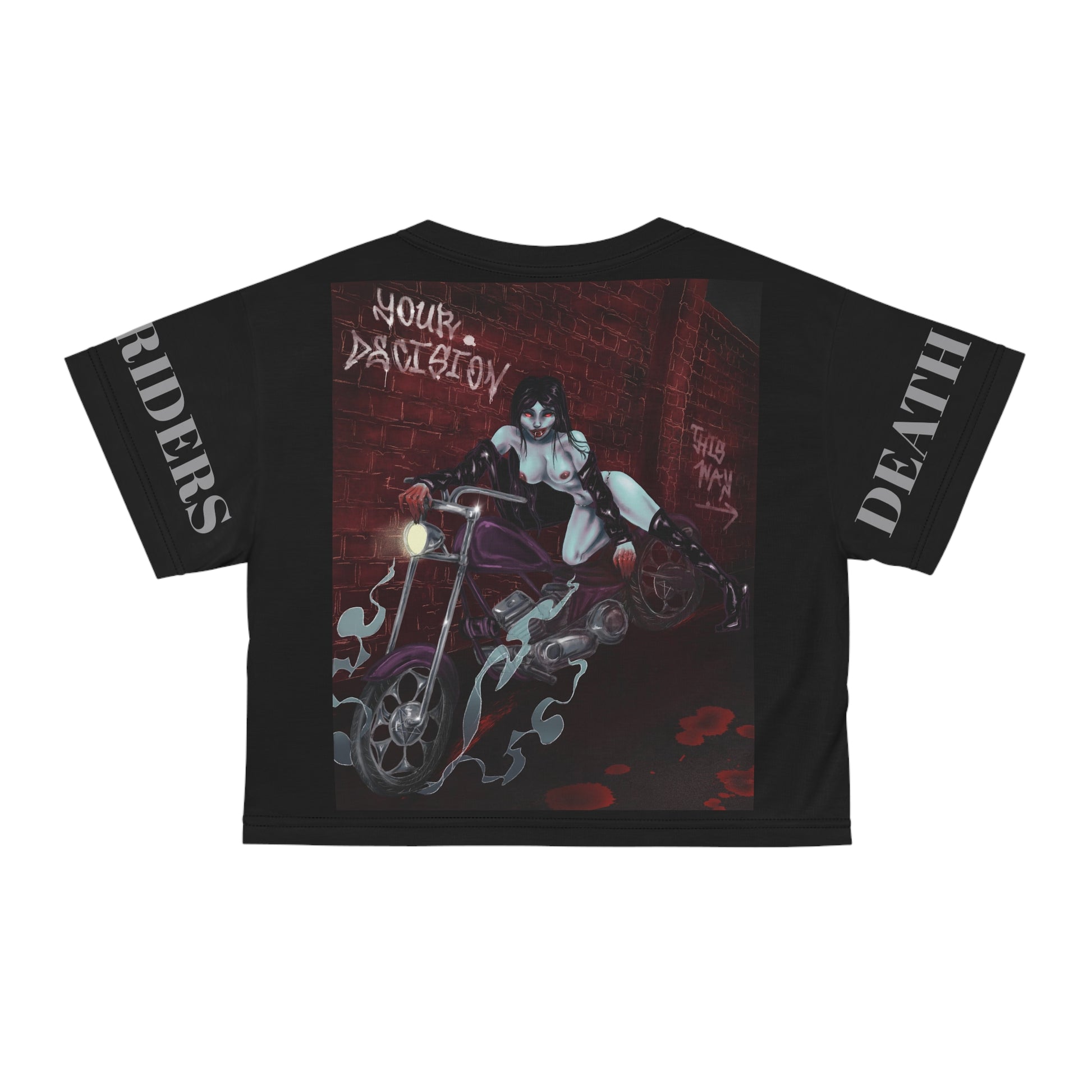 DEATH RIDERS Crop Tee (AOP)