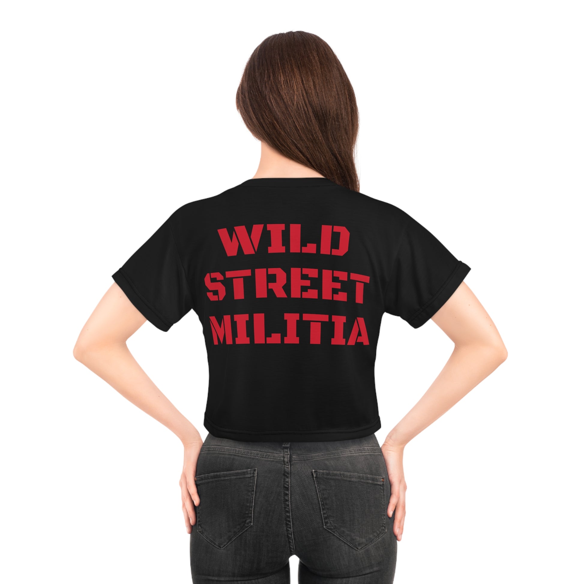 WILD STREET MILITIA AOP Crop Tee