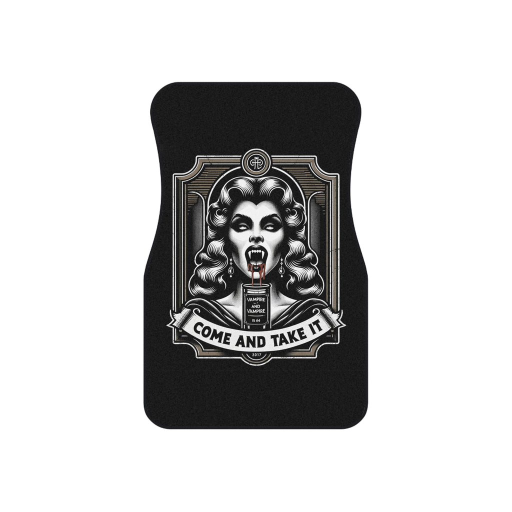 Gothic Car Mats Set, Unique Auto Floor Liners