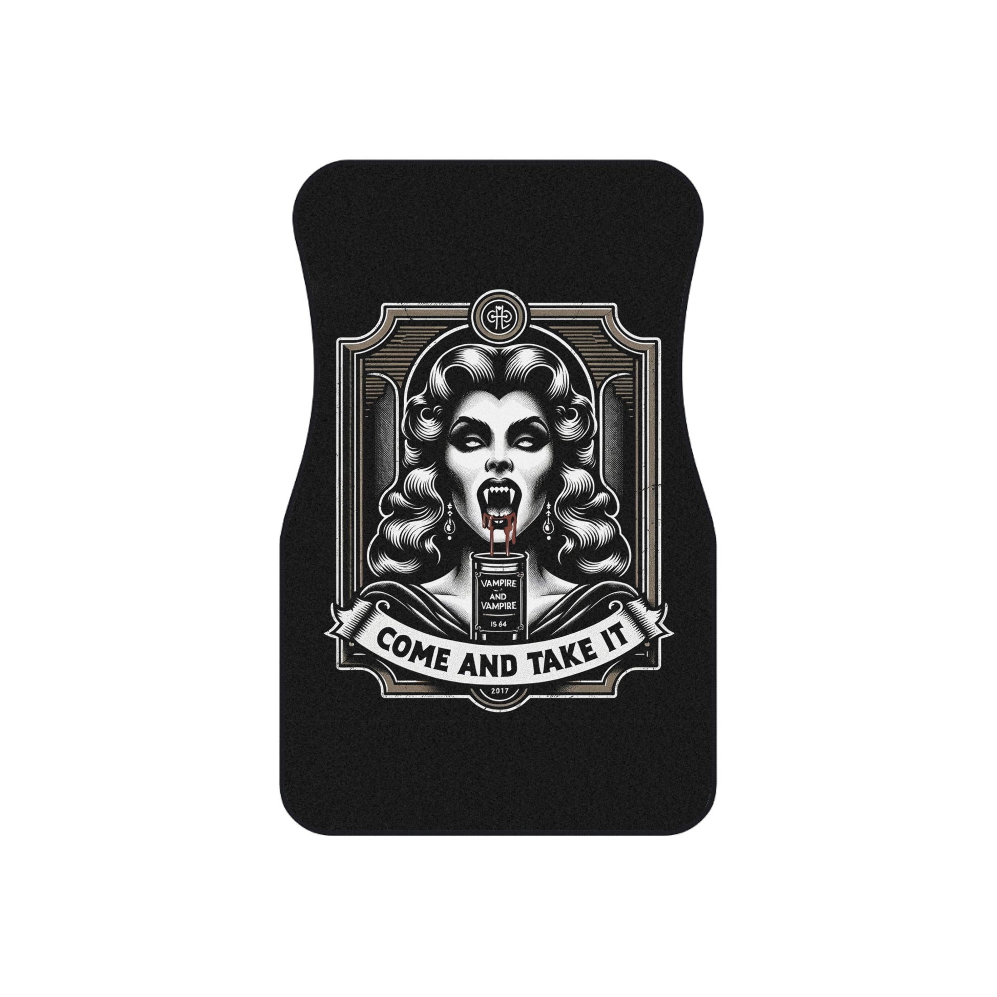 Gothic Car Mats Set, Unique Auto Floor Liners