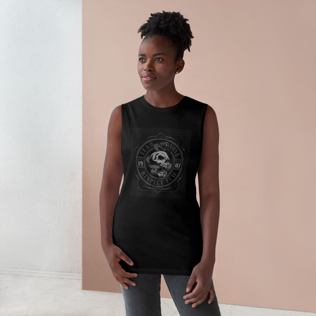 Fear None-Respect Few-No Quarter Unisex Barnard Tank