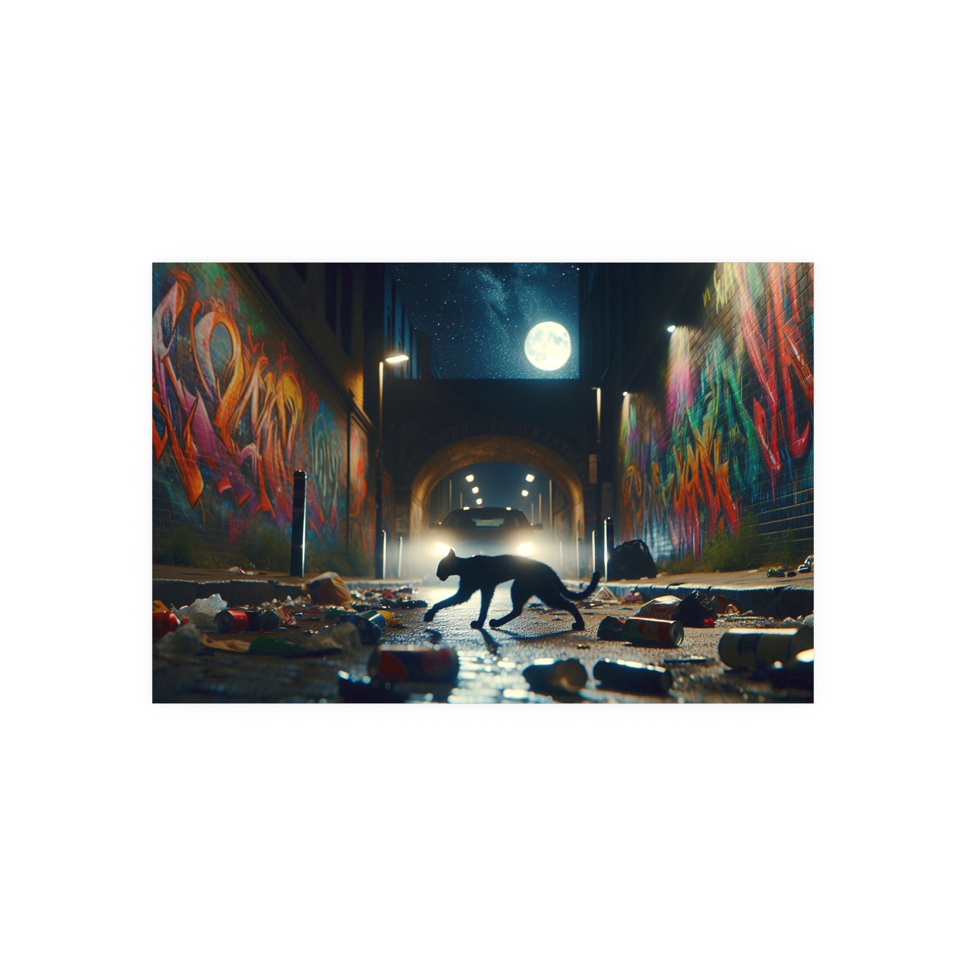 Cat Alley Satin and Archival Matte Poster