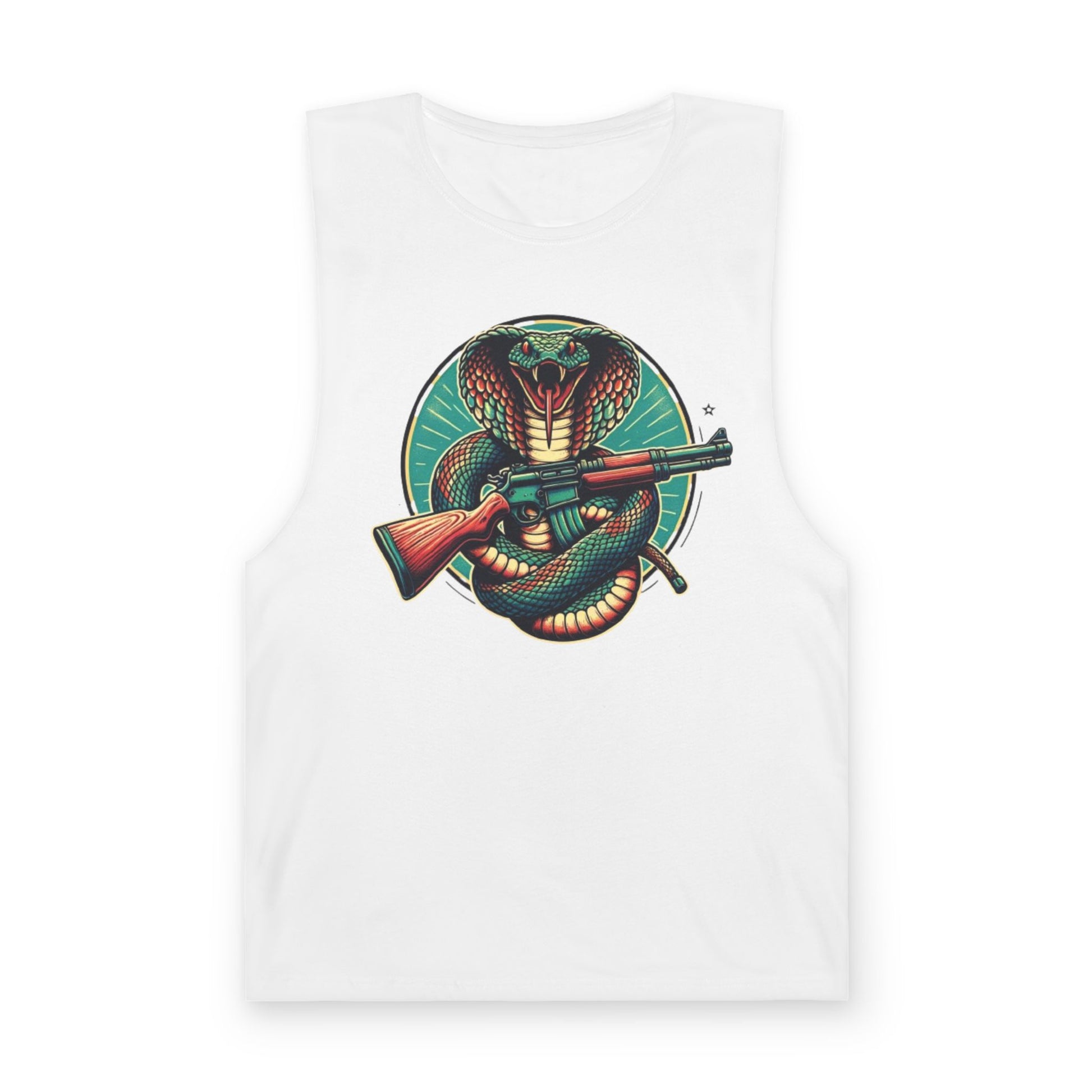 Vintage Cobra with Assault Rifle Graphic Tank Top