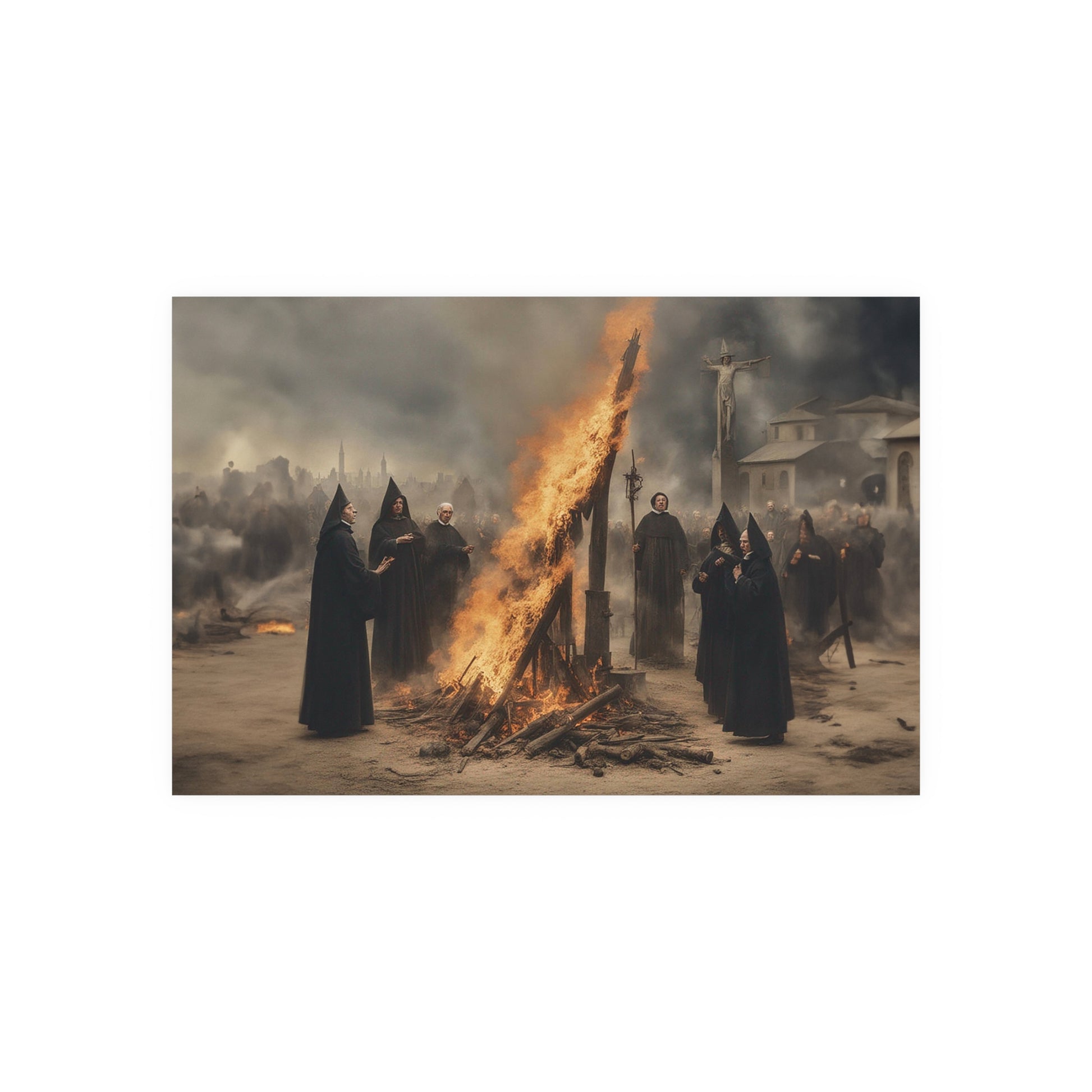 Witches Burning Satin and Archival Matte Poster