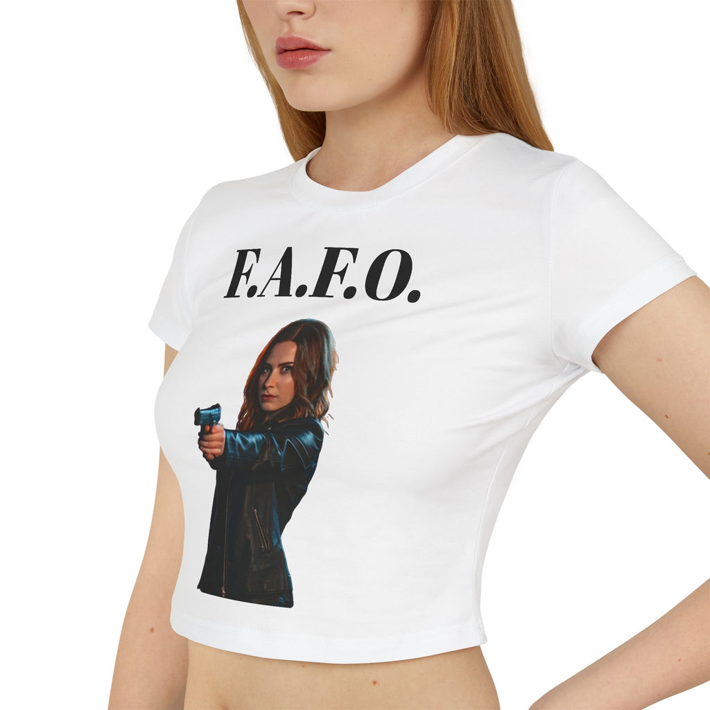 F.A.F.O. Women's Baby Tee - Empowering Graphic Tee