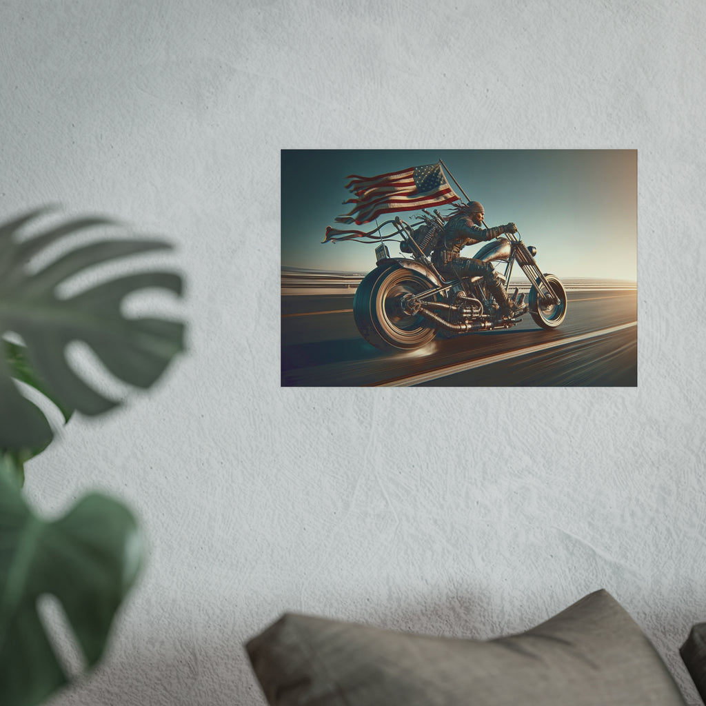 American Biker-Satin and Archival Matte Poster