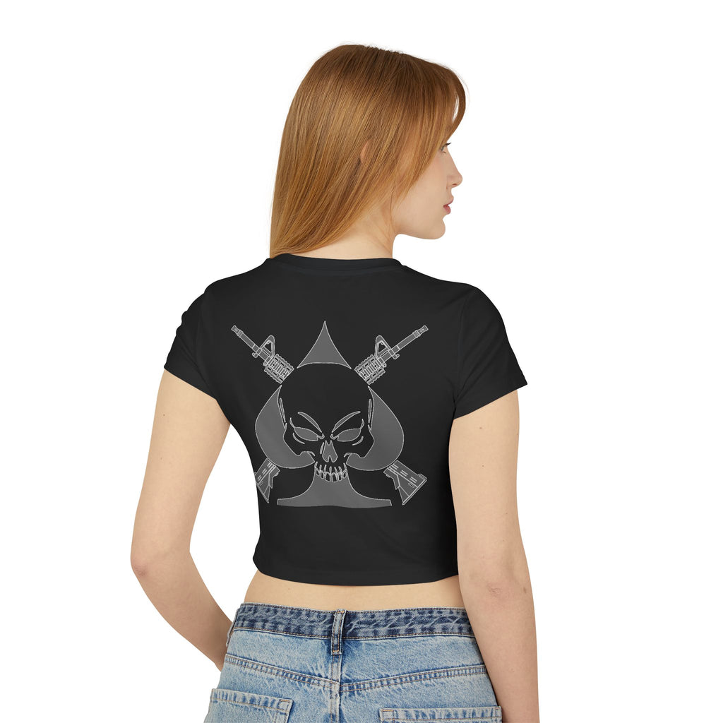 War Skull Women's Baby Tee