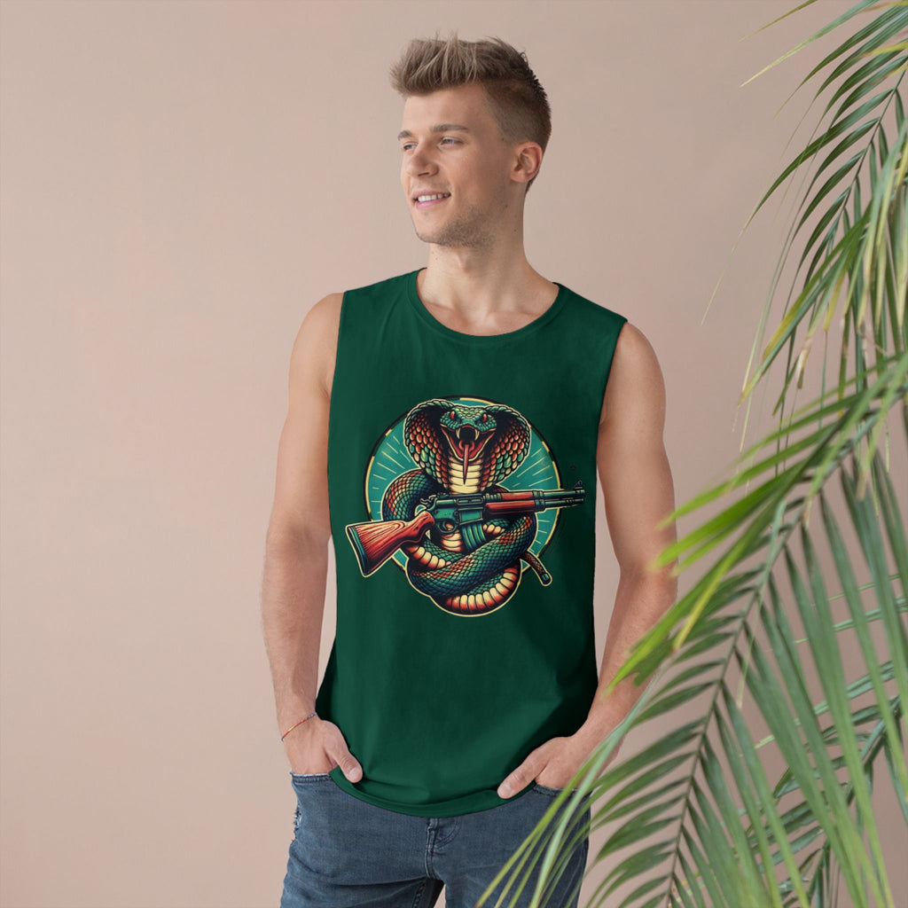 Vintage Cobra with Assault Rifle Graphic Tank Top