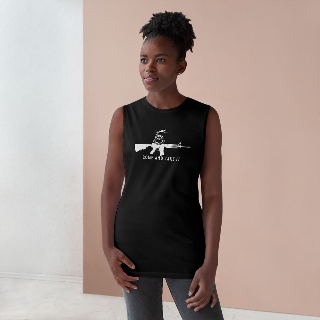 Come and Take It Rifle Snake-Sleeveless Tee