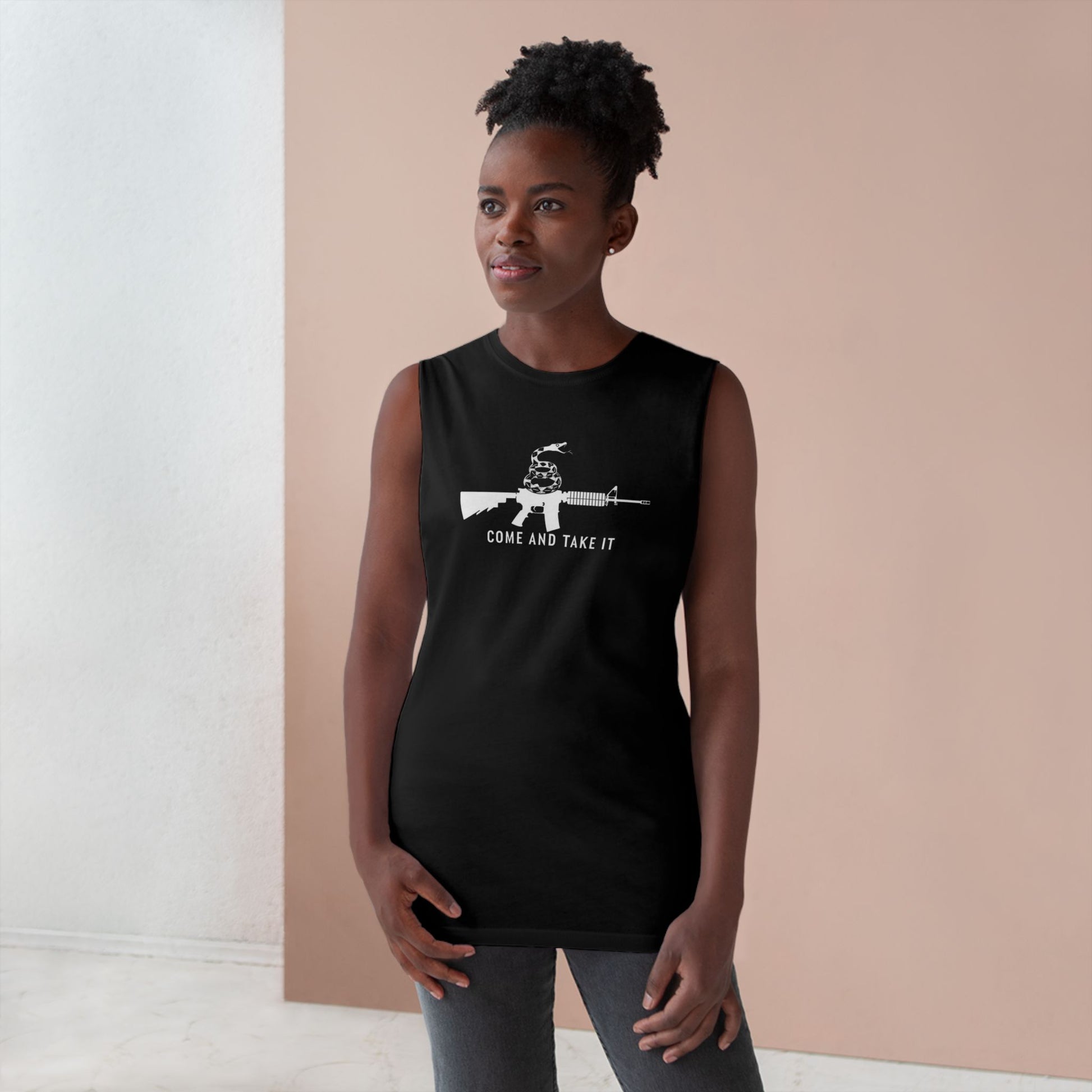 Come and Take It Rifle Snake-Sleeveless Tee