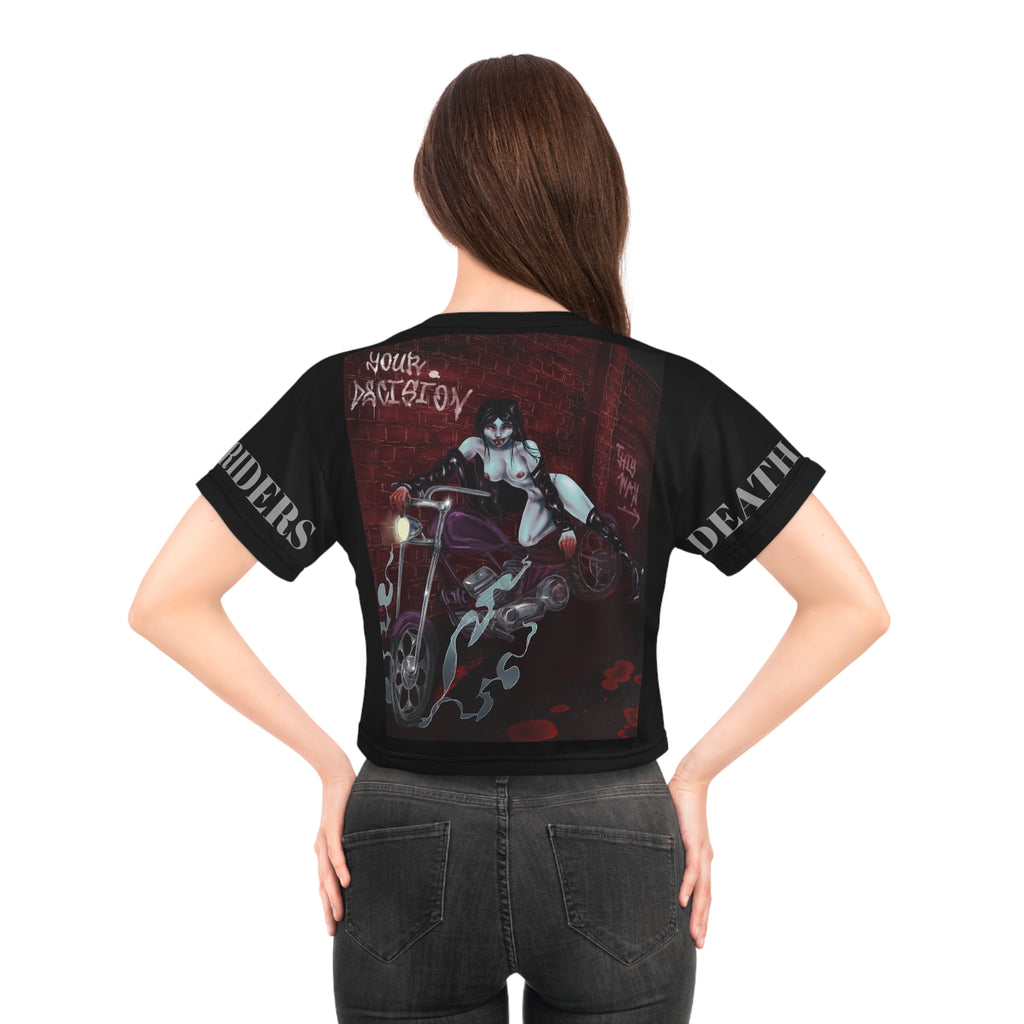 DEATH RIDERS Crop Tee (AOP)