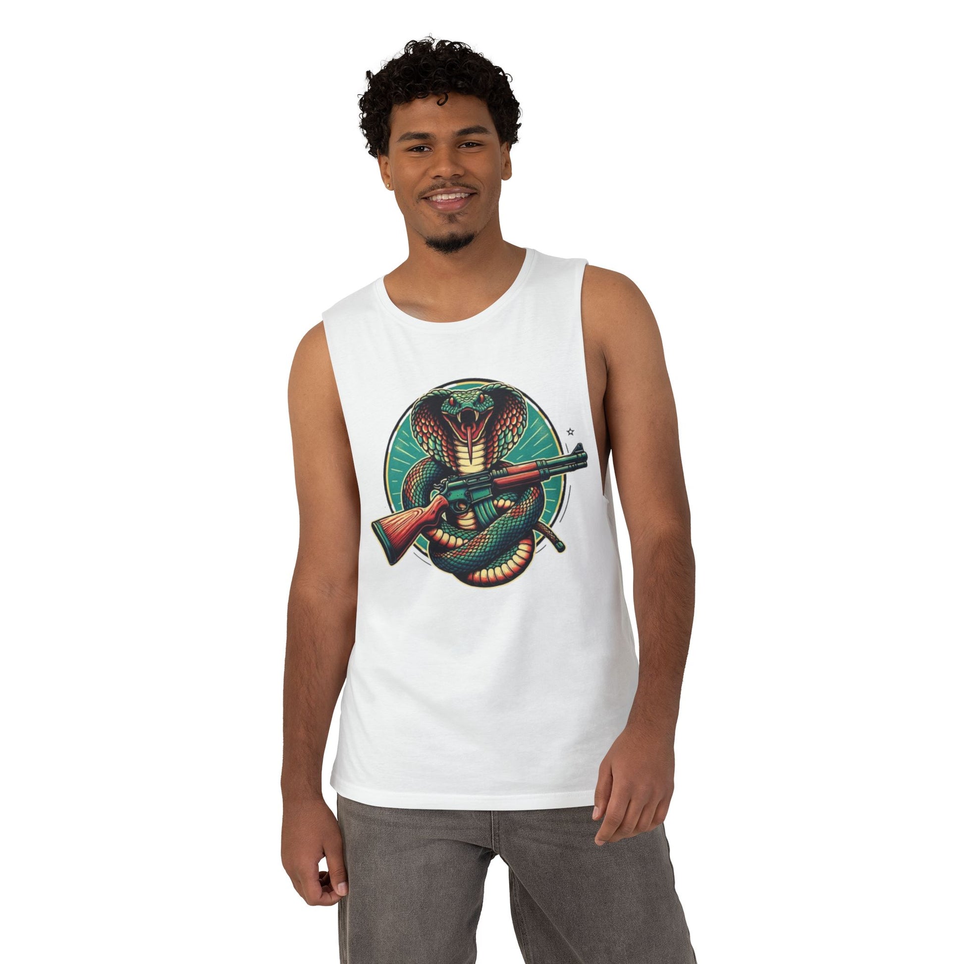 Vintage Cobra with Assault Rifle Graphic Tank Top