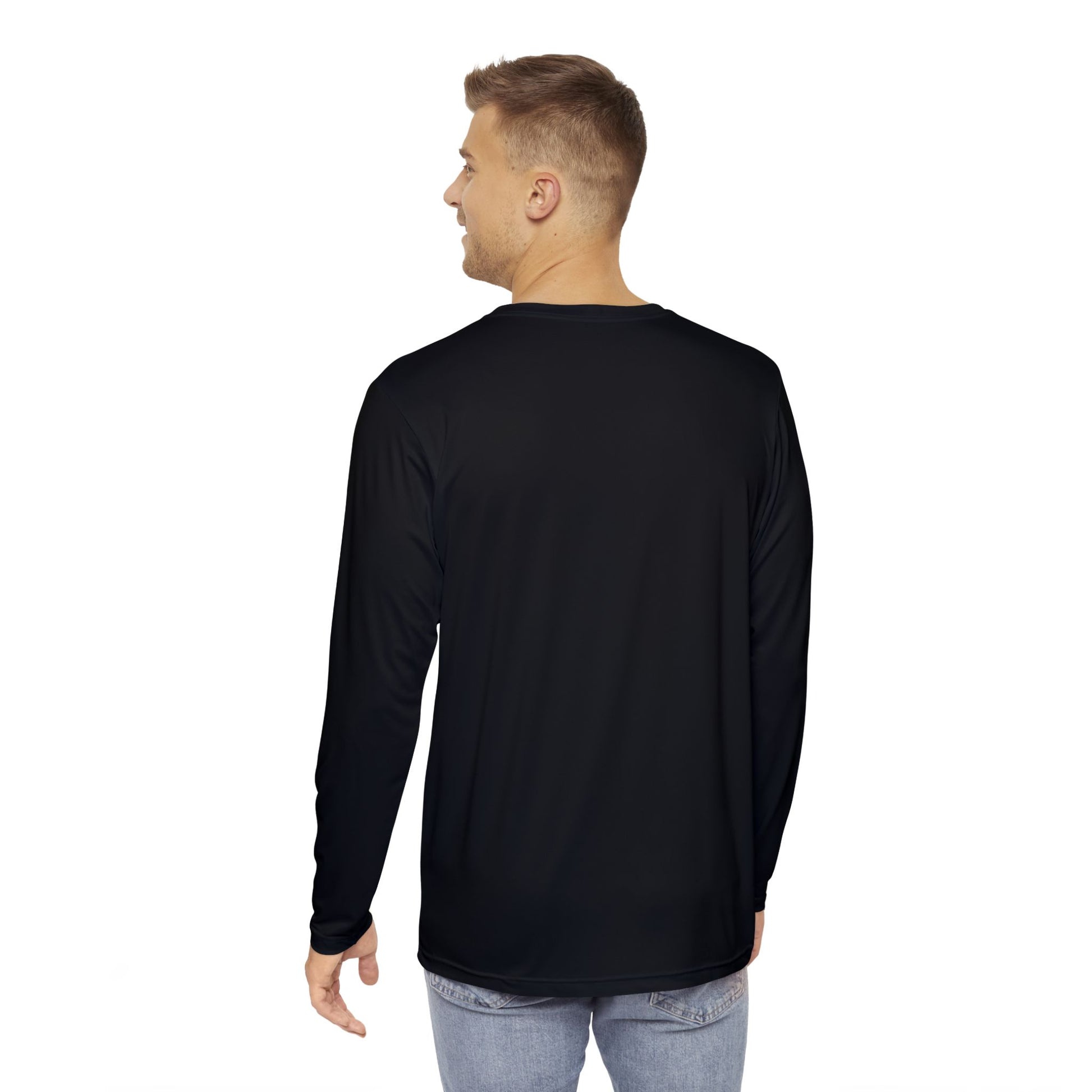 The Death Watcher-Men's Long Sleeve Shirt (AOP)