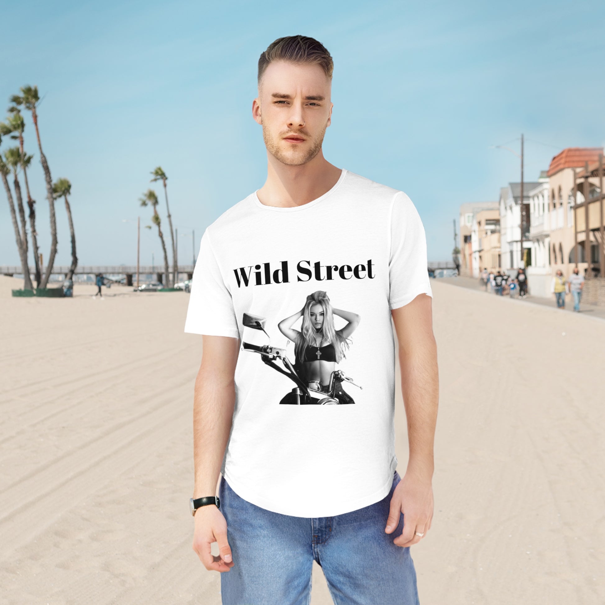 Wild Street Jersey Curved Hem Tee