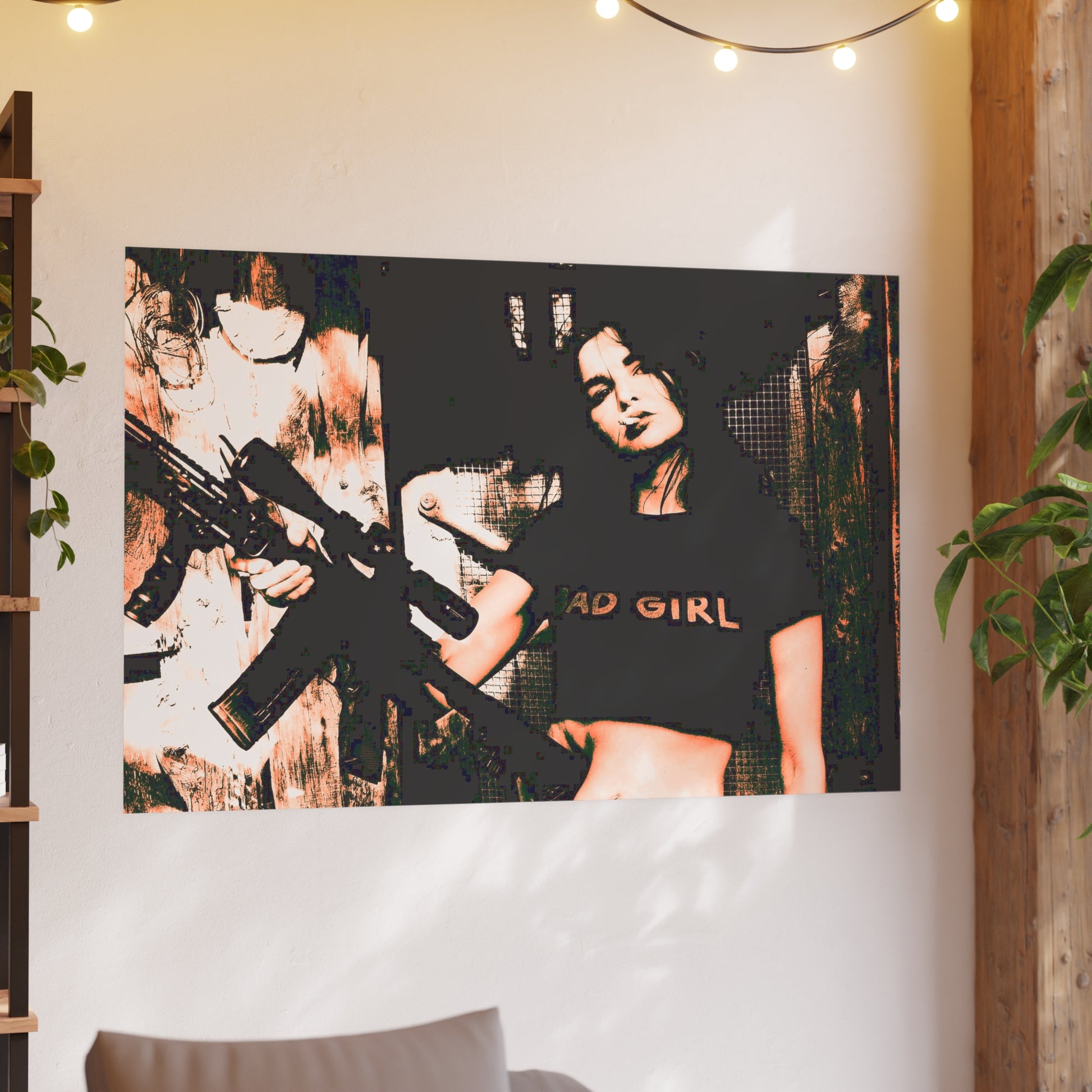 Bad Ass Woman-Satin and Archival Matte Poster