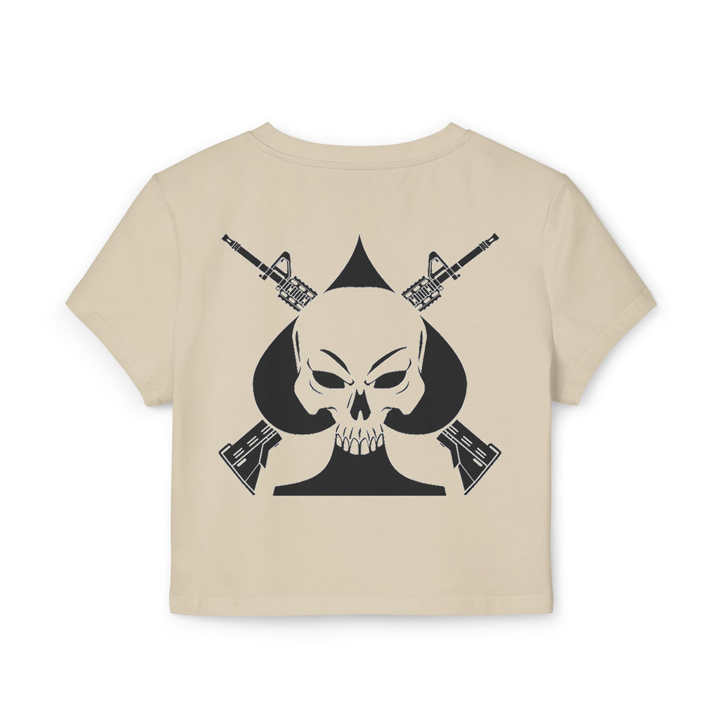 War Skull Women's Baby Tee