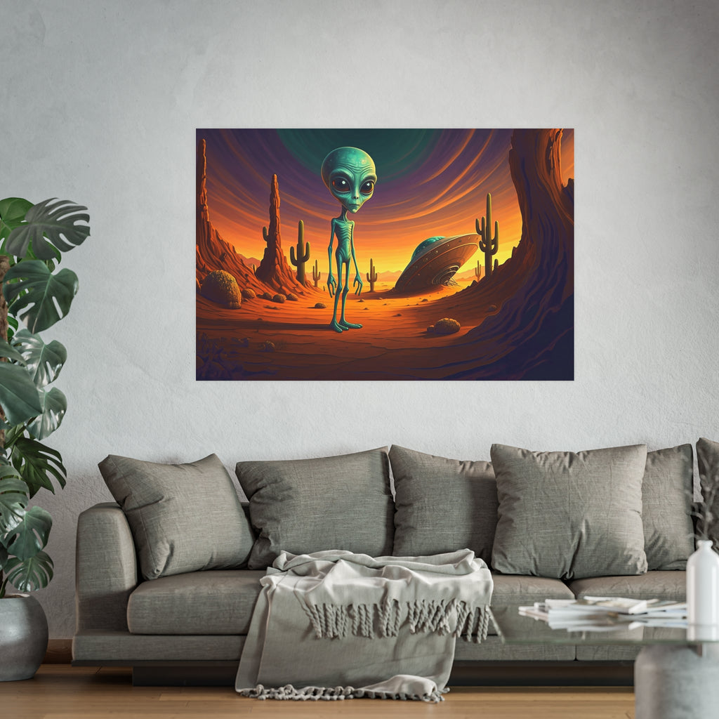 Crash Landing Satin and Archival Matte Poster