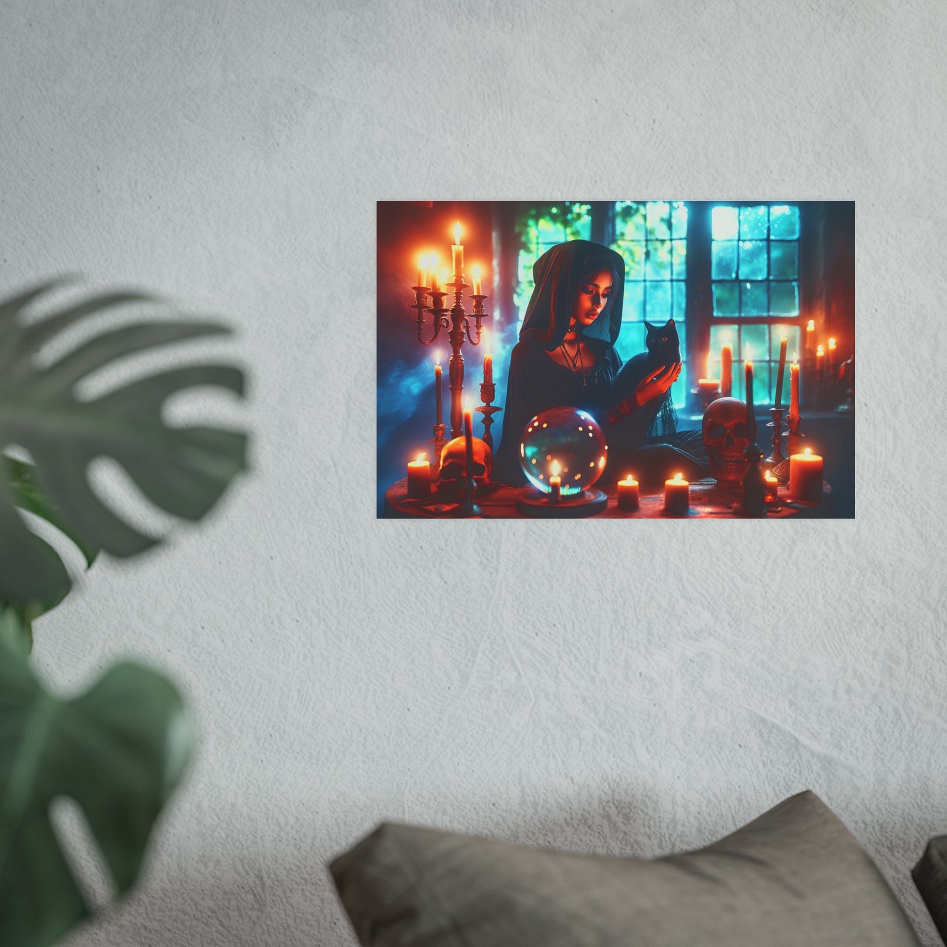 Black Cat Familiar Satin and Archival Matte Poster