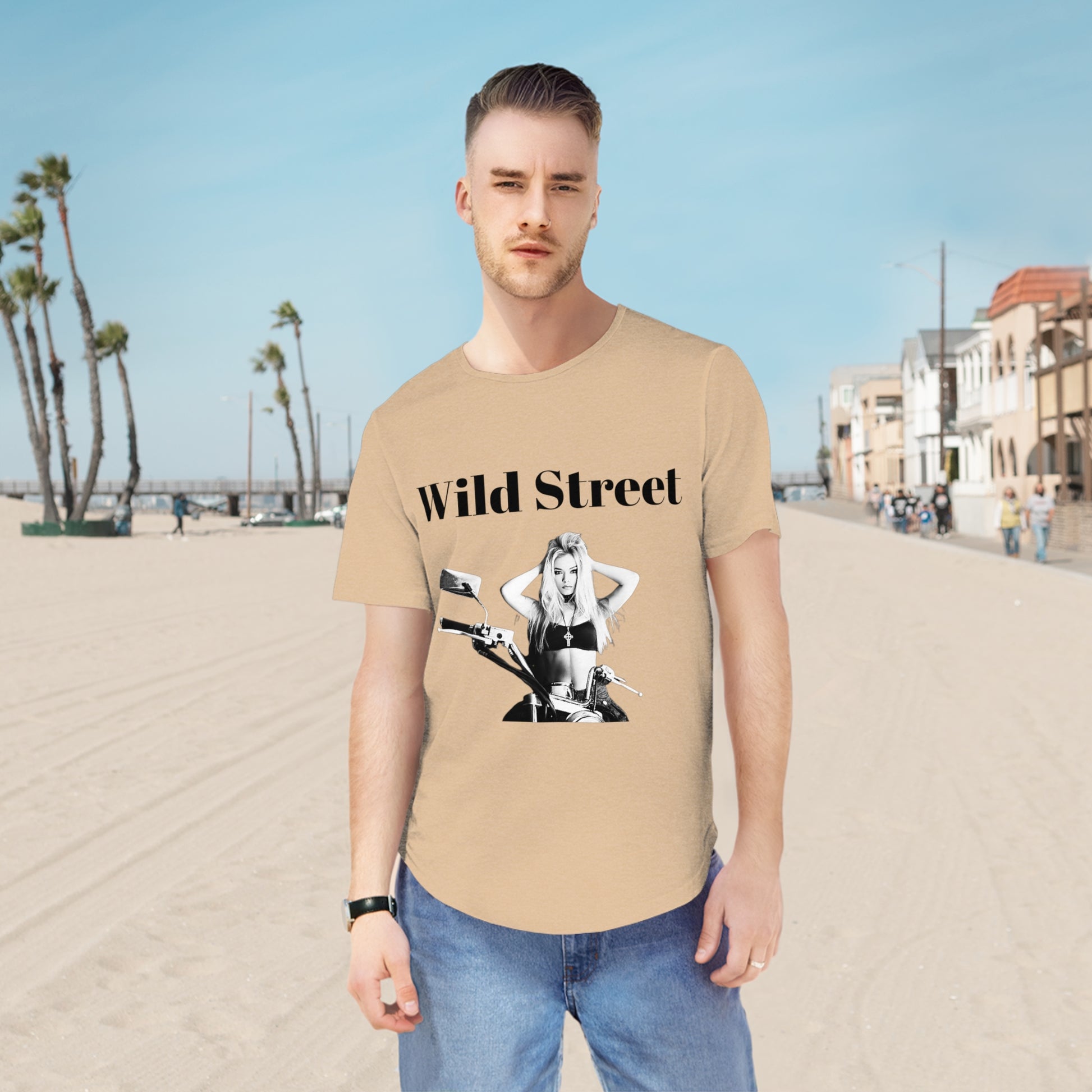 Wild Street Jersey Curved Hem Tee
