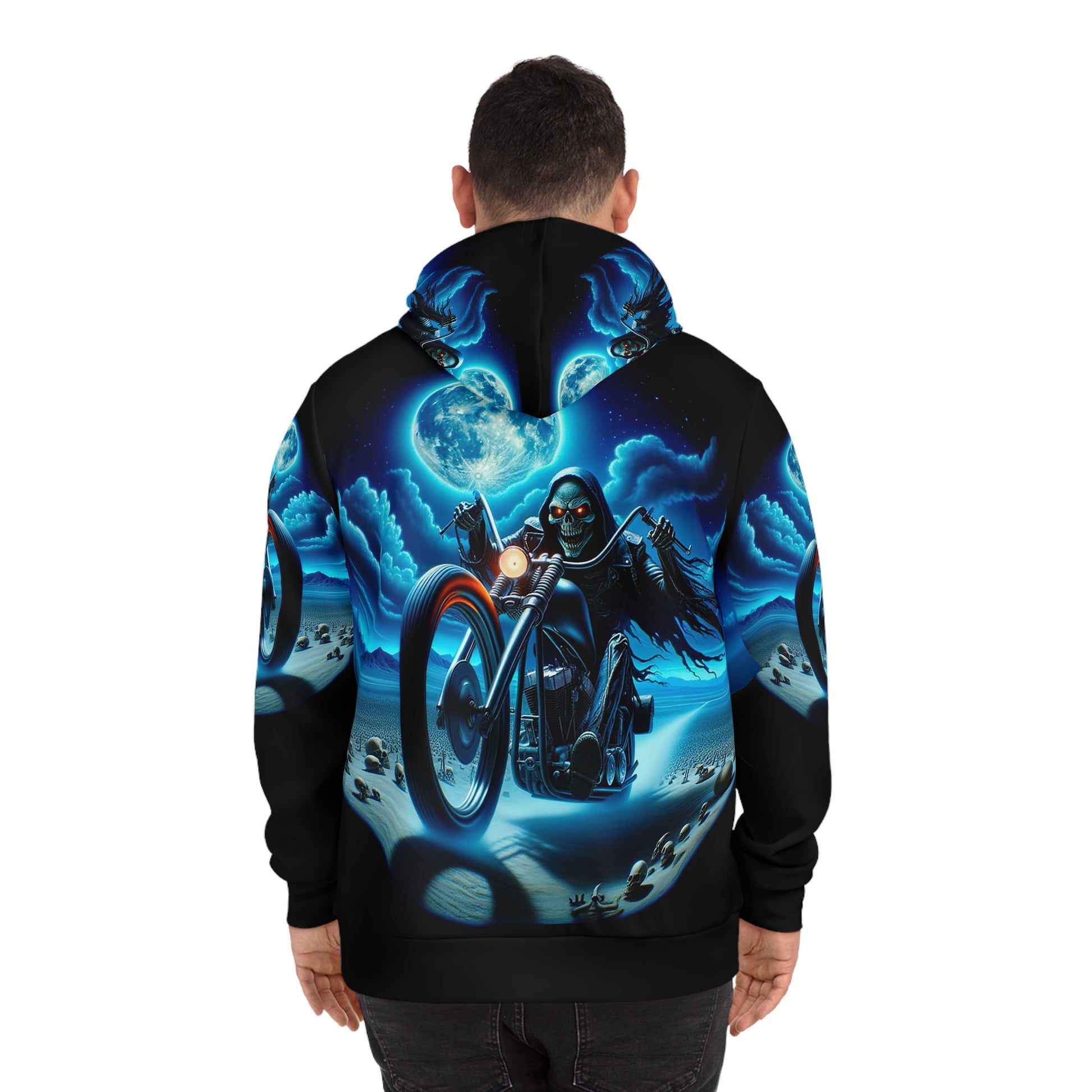 Mad Moon Rider Fashion Hoodie (AOP)