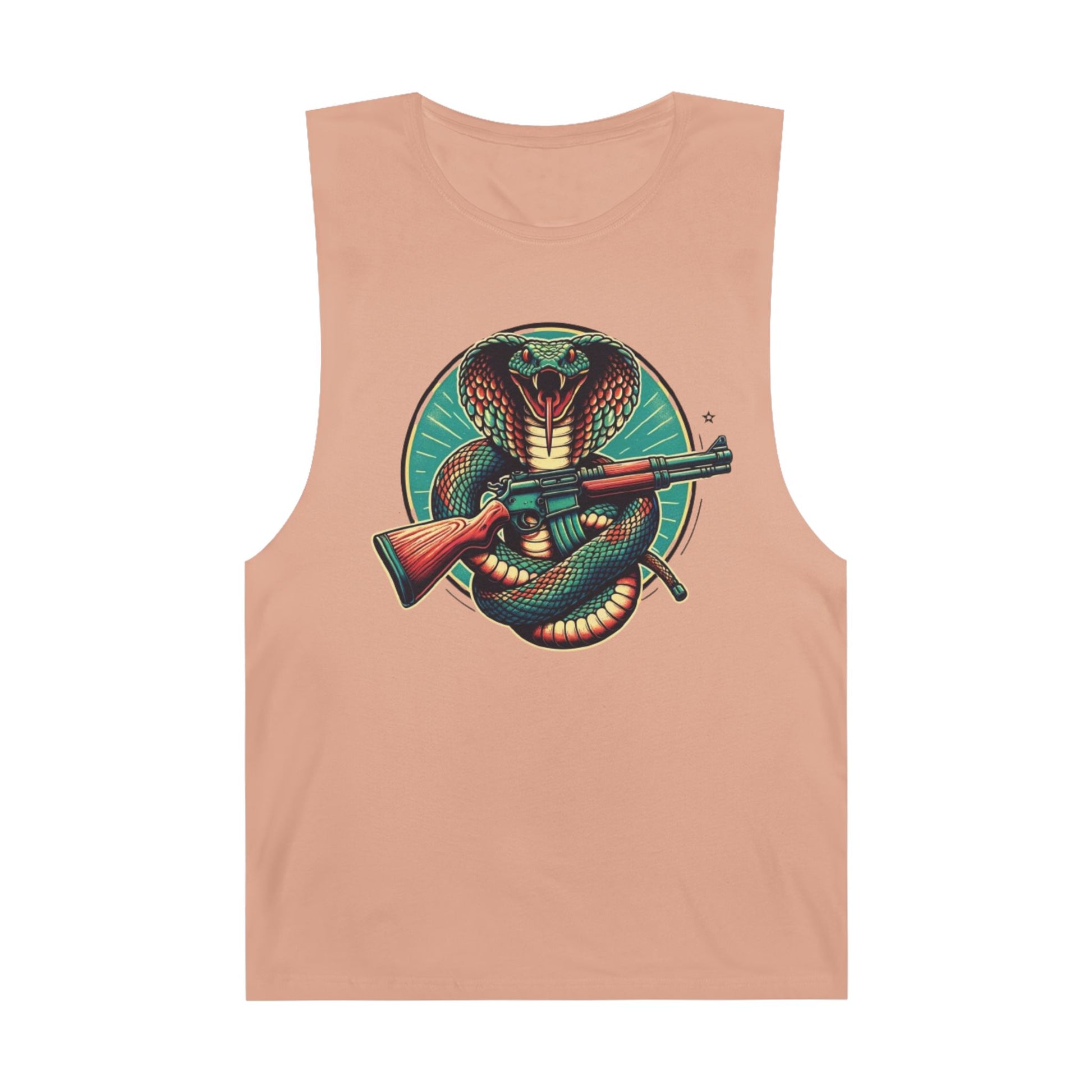 Vintage Cobra with Assault Rifle Graphic Tank Top