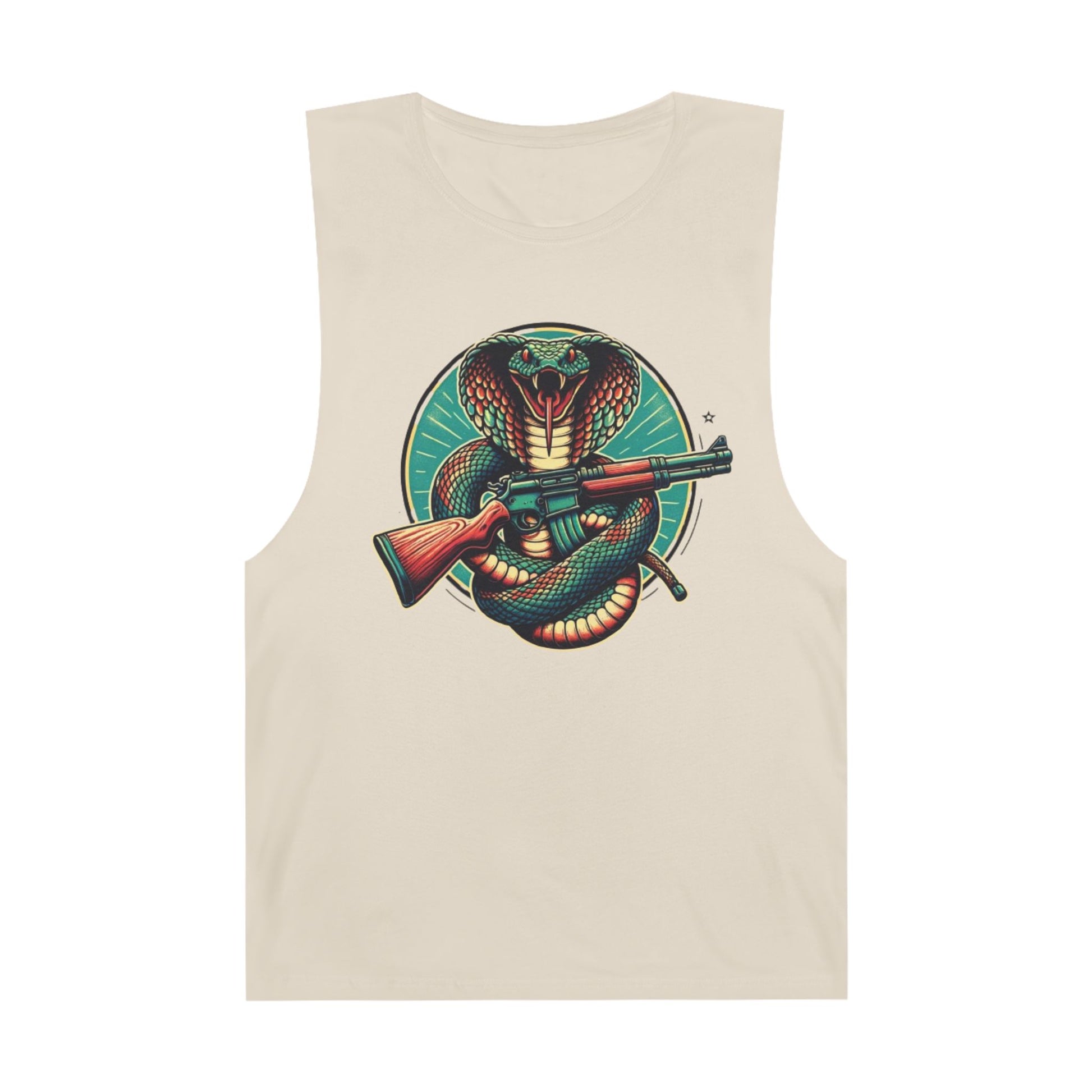 Vintage Cobra with Assault Rifle Graphic Tank Top