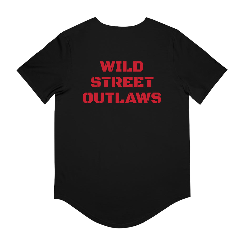 OUTLAW Men's Jersey Curved Hem Tee