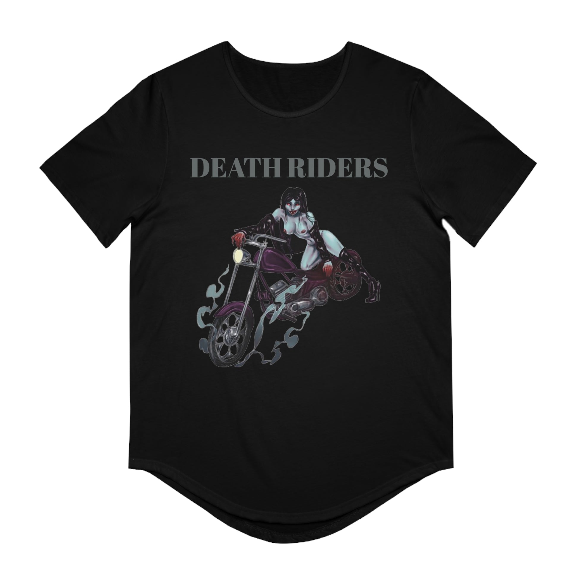 DEATH RIDERS Jersey Curved Hem Tee