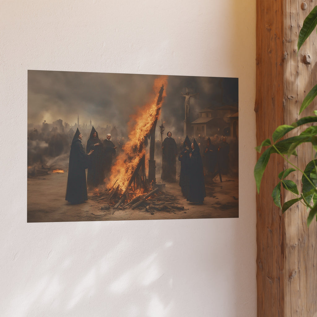 Witches Burning Satin and Archival Matte Poster