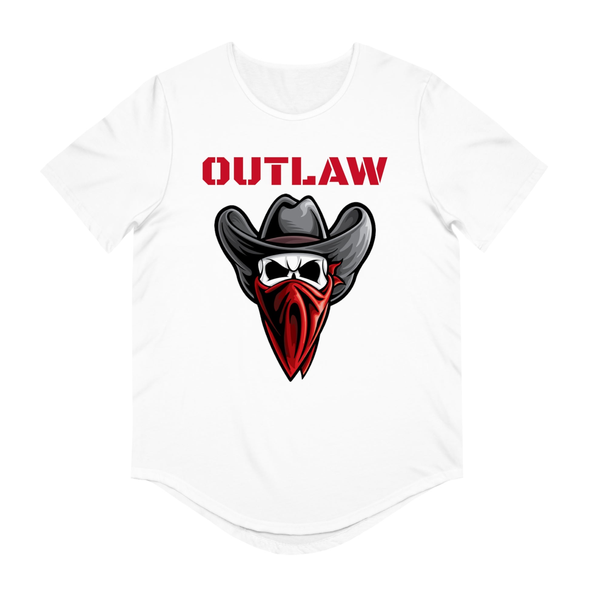 OUTLAW Men's Jersey Curved Hem Tee