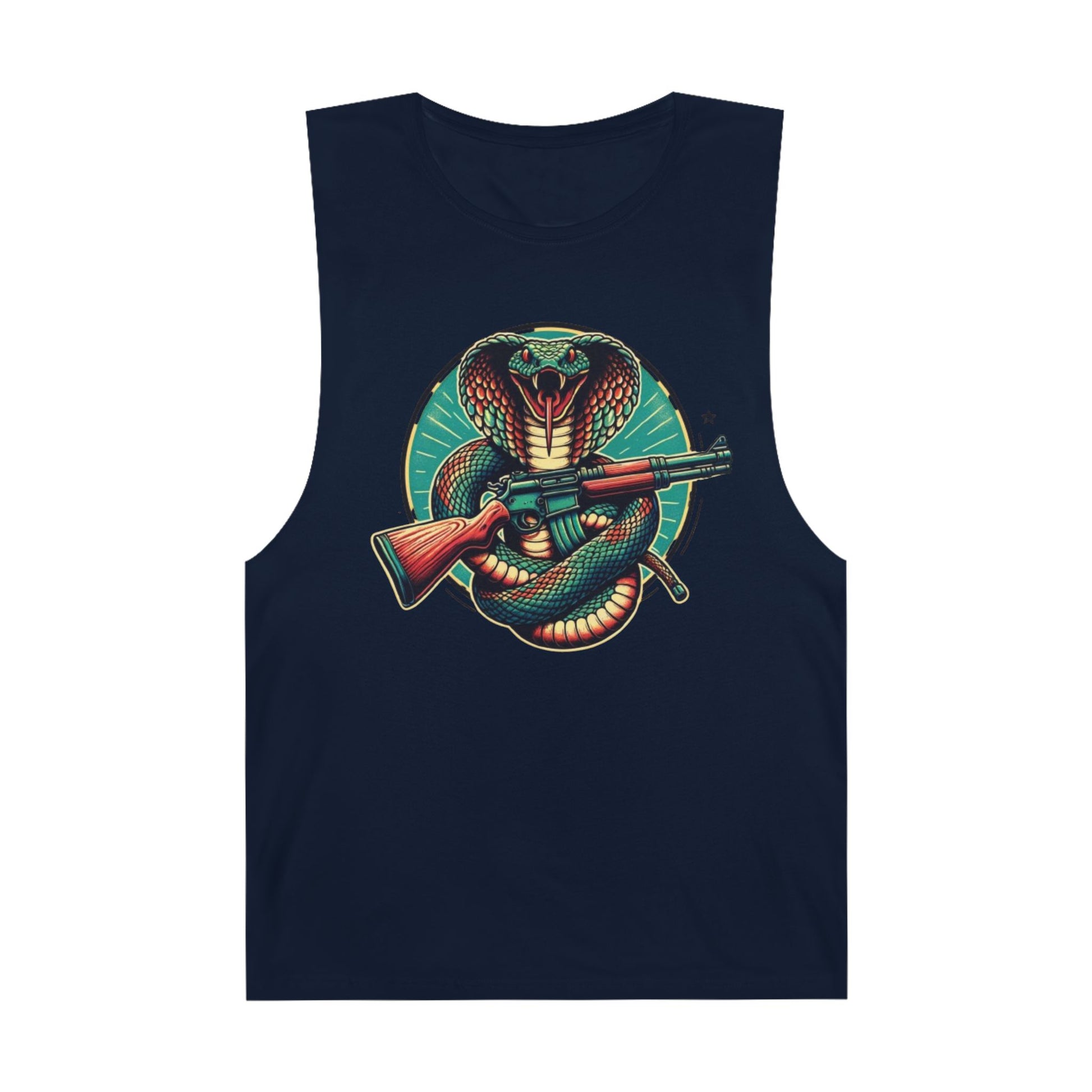 Vintage Cobra with Assault Rifle Graphic Tank Top