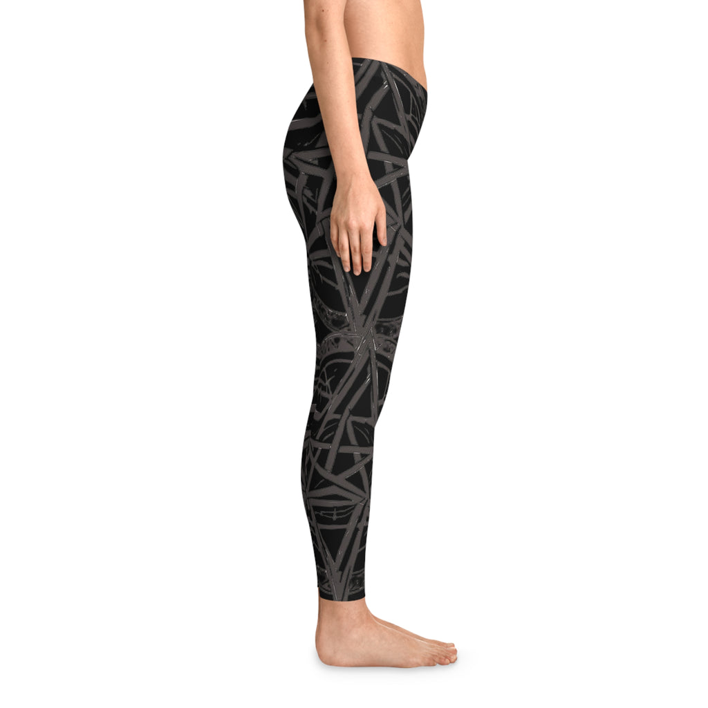 Pentagram Chic Patterned Leggings