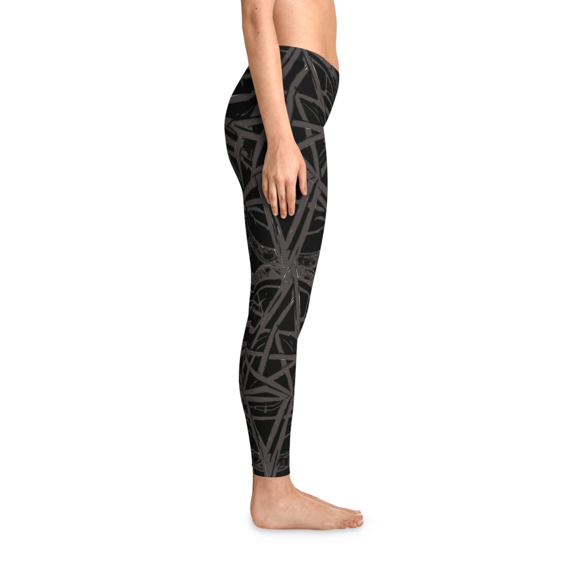 Pentagram Chic Patterned Leggings