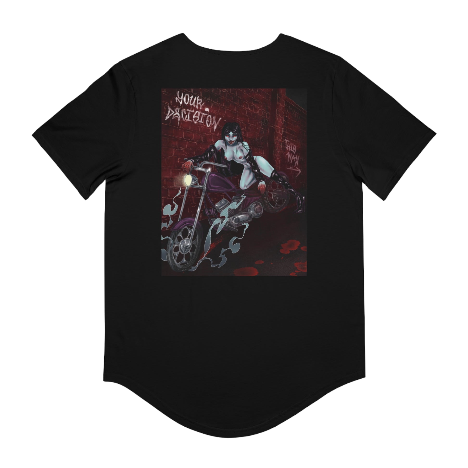 DEATH RIDERS Jersey Curved Hem Tee