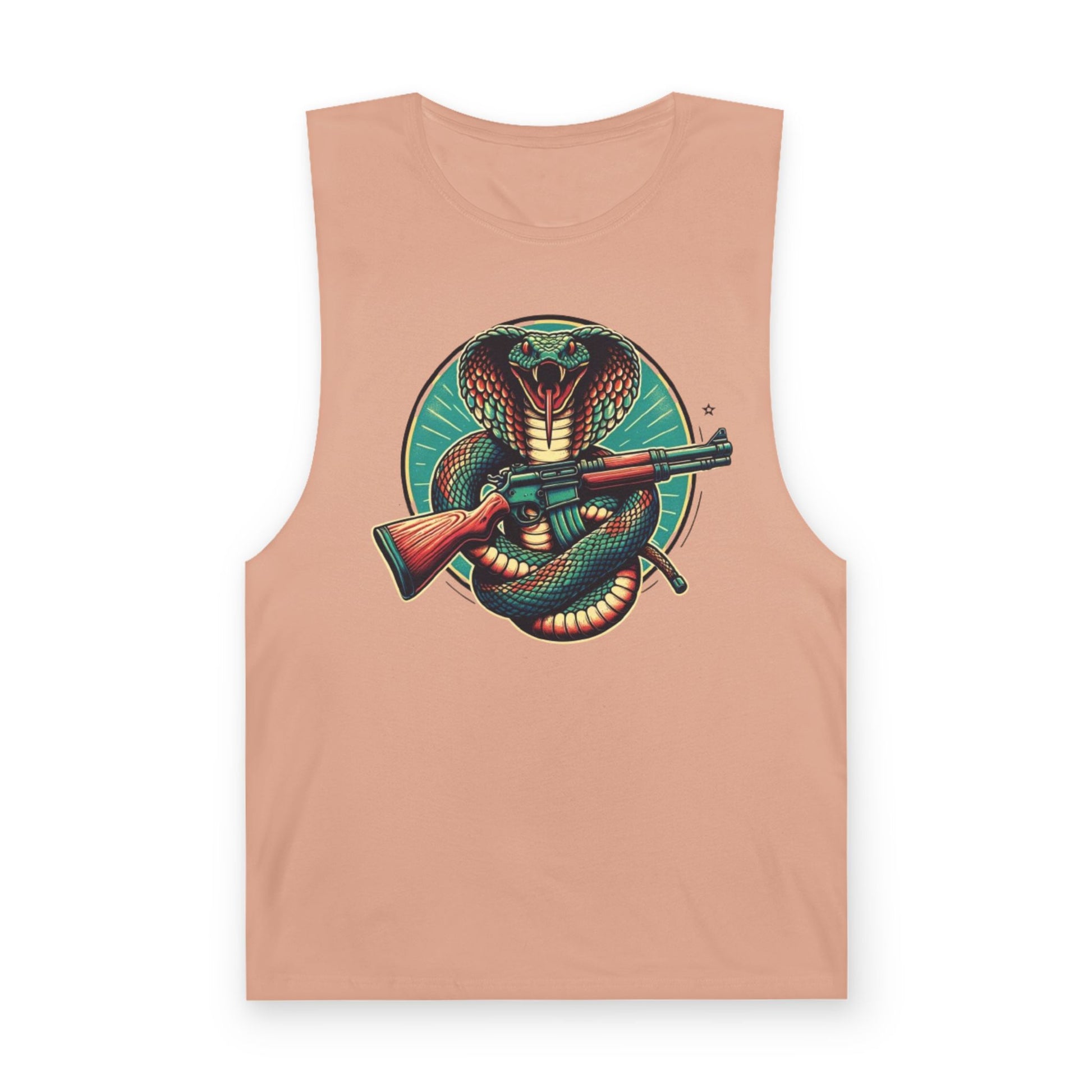 Vintage Cobra with Assault Rifle Graphic Tank Top