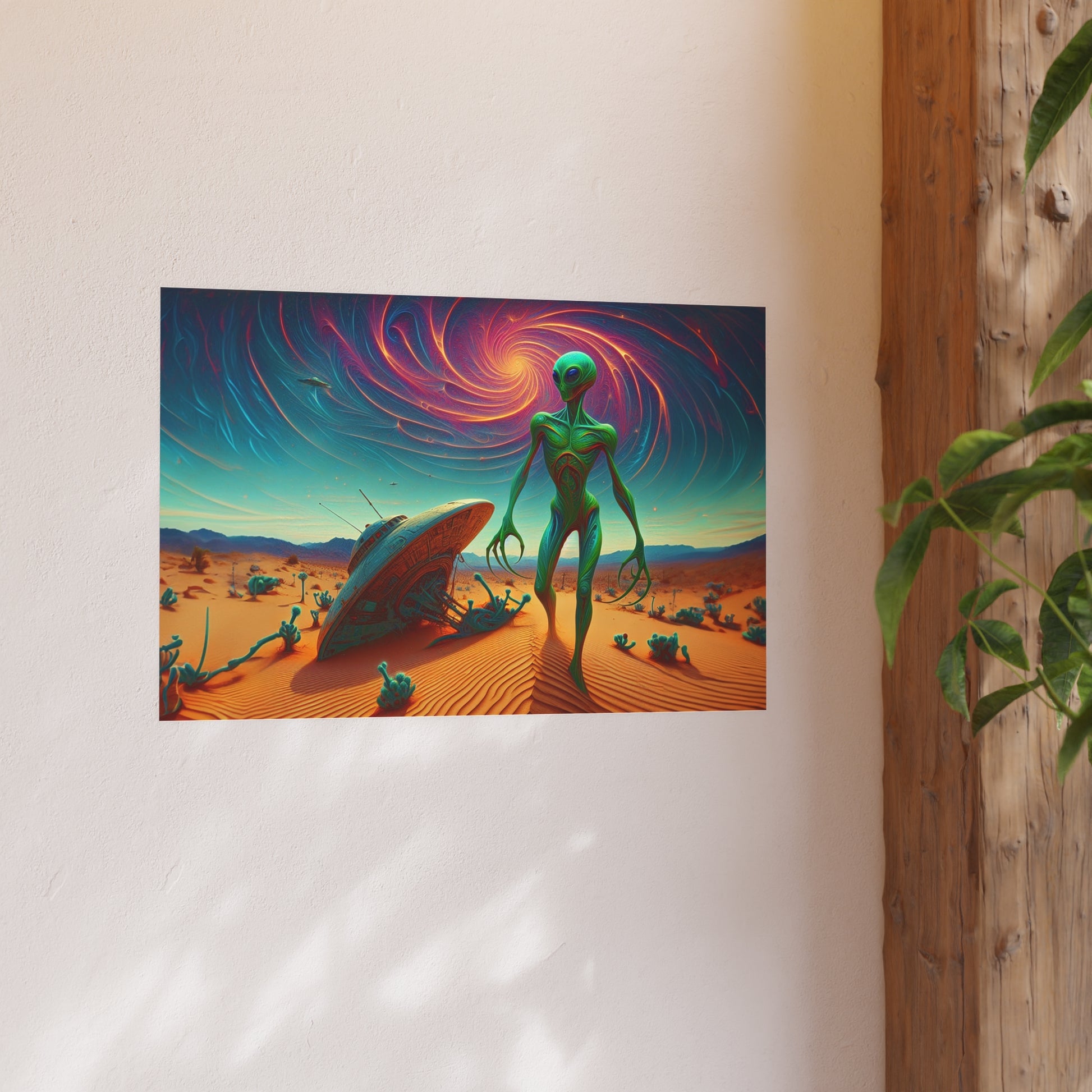 UFO Crash Satin and Archival Matte Poster
